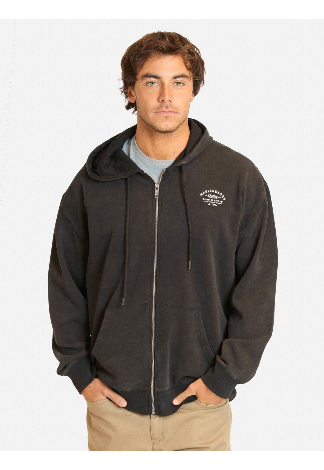 Poleron FZ Chillora Negro Hombre Maui And Sons-0