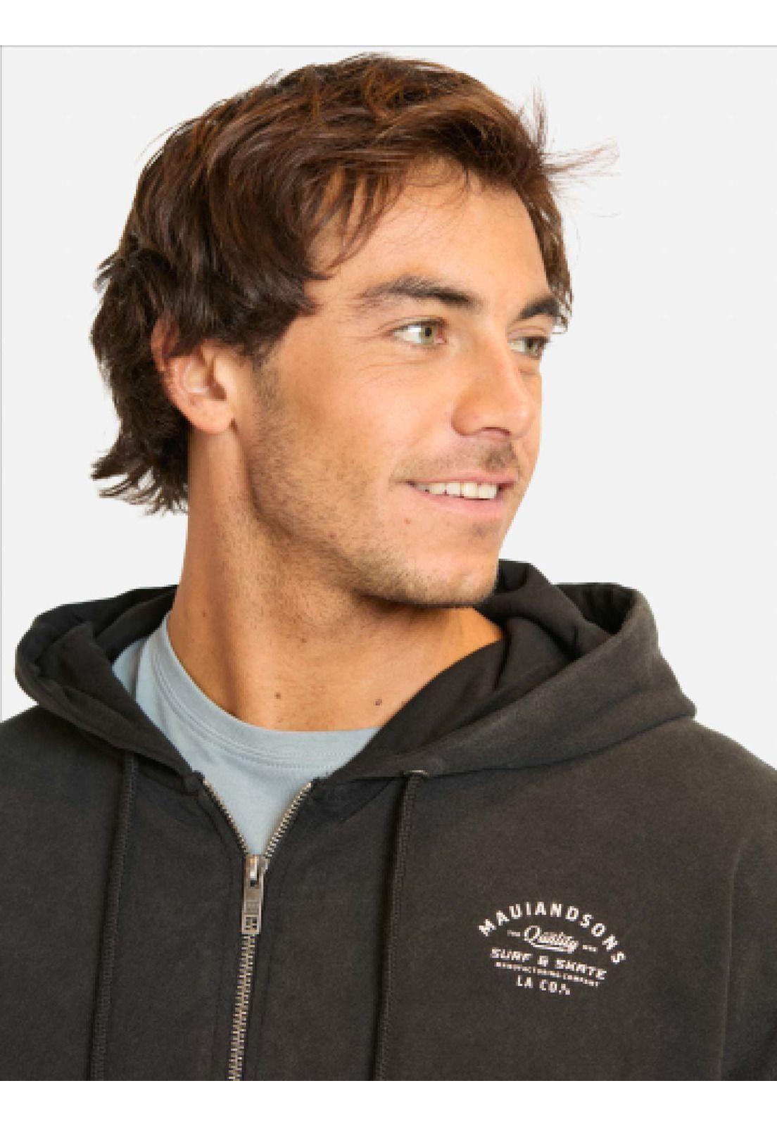 Poleron FZ Chillora Negro Hombre Maui And Sons-2
