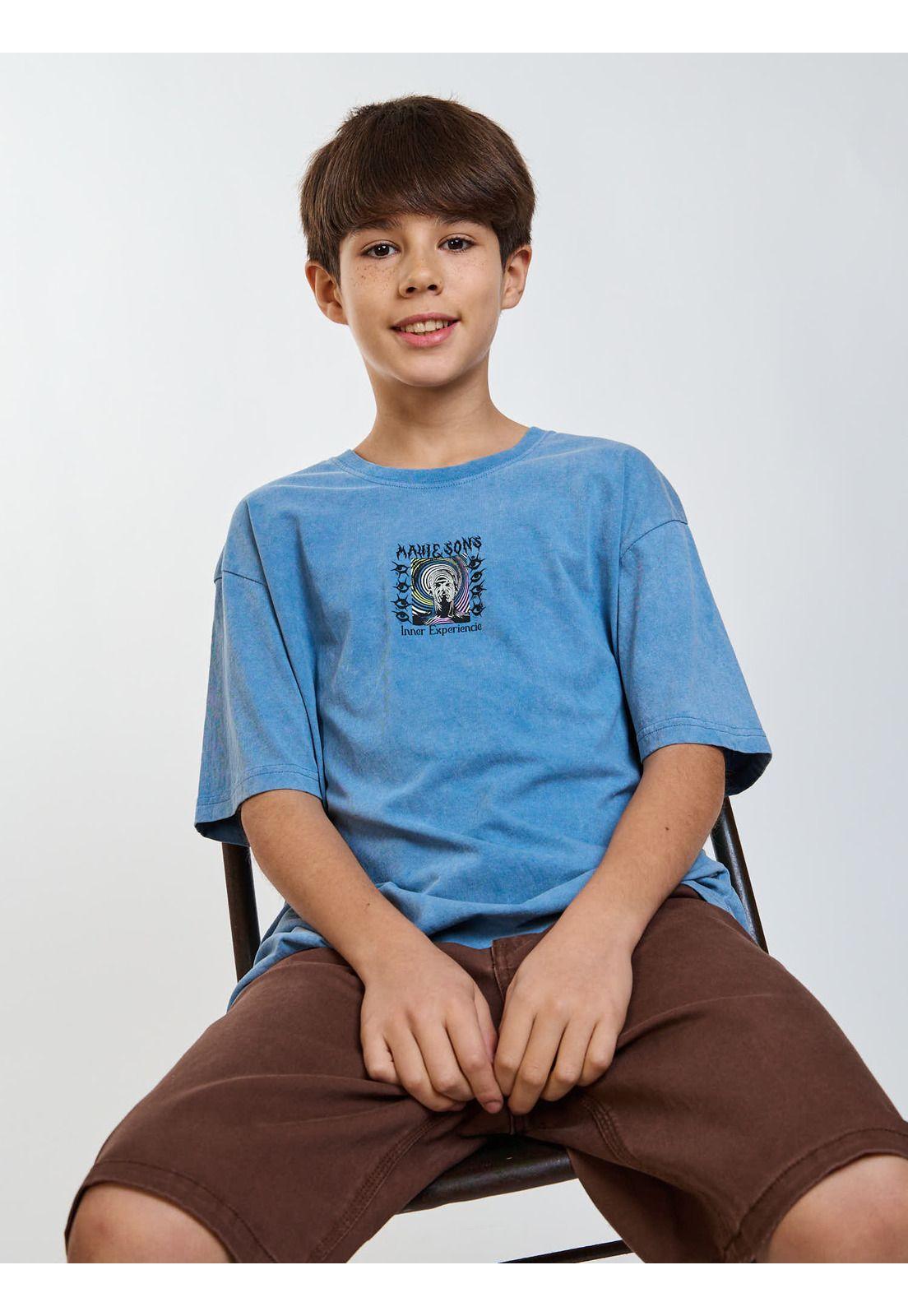 Polera MC Endless Celeste Infantil Maui and Sons-7
