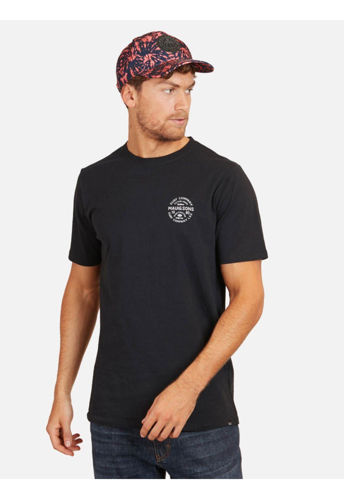 Polera Surf Company Lax Tess Organic Hombre Negro Maui And Sons-0