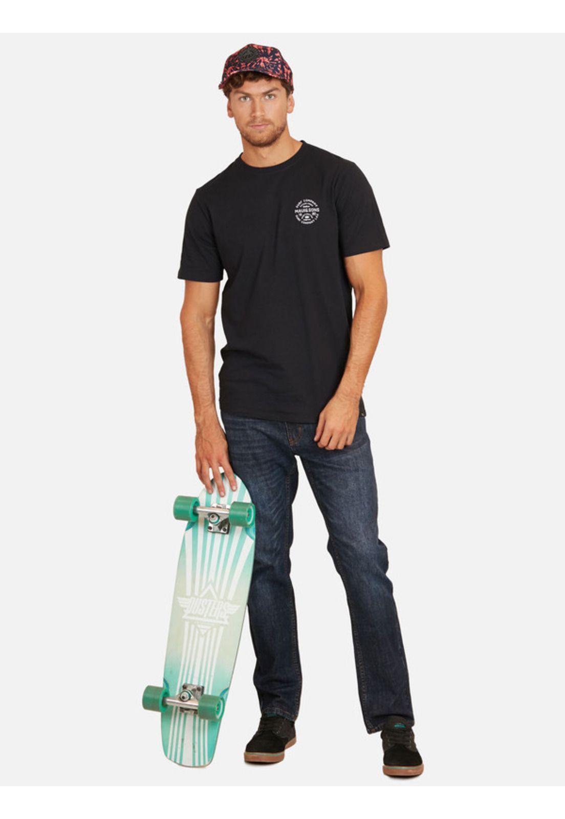 Polera Surf Company Lax Tess Organic Hombre Negro Maui And Sons-3