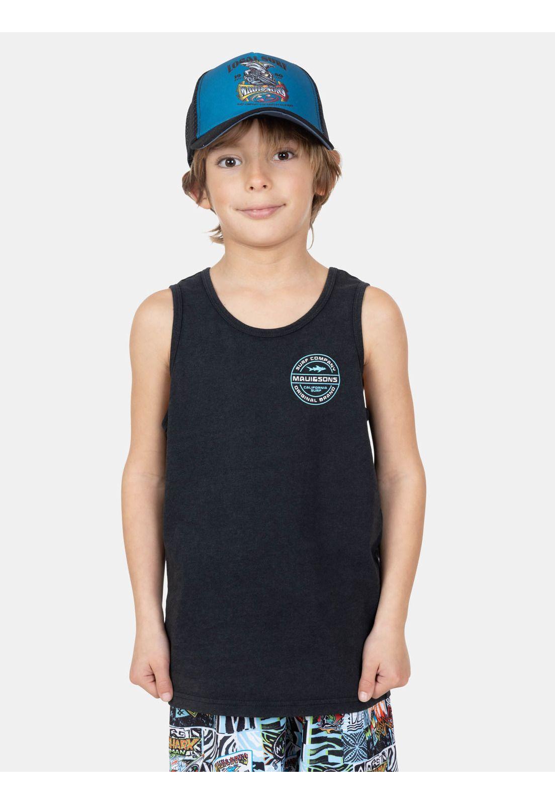 Polera SM Pumix Negro Infantil Maui And Sons-0