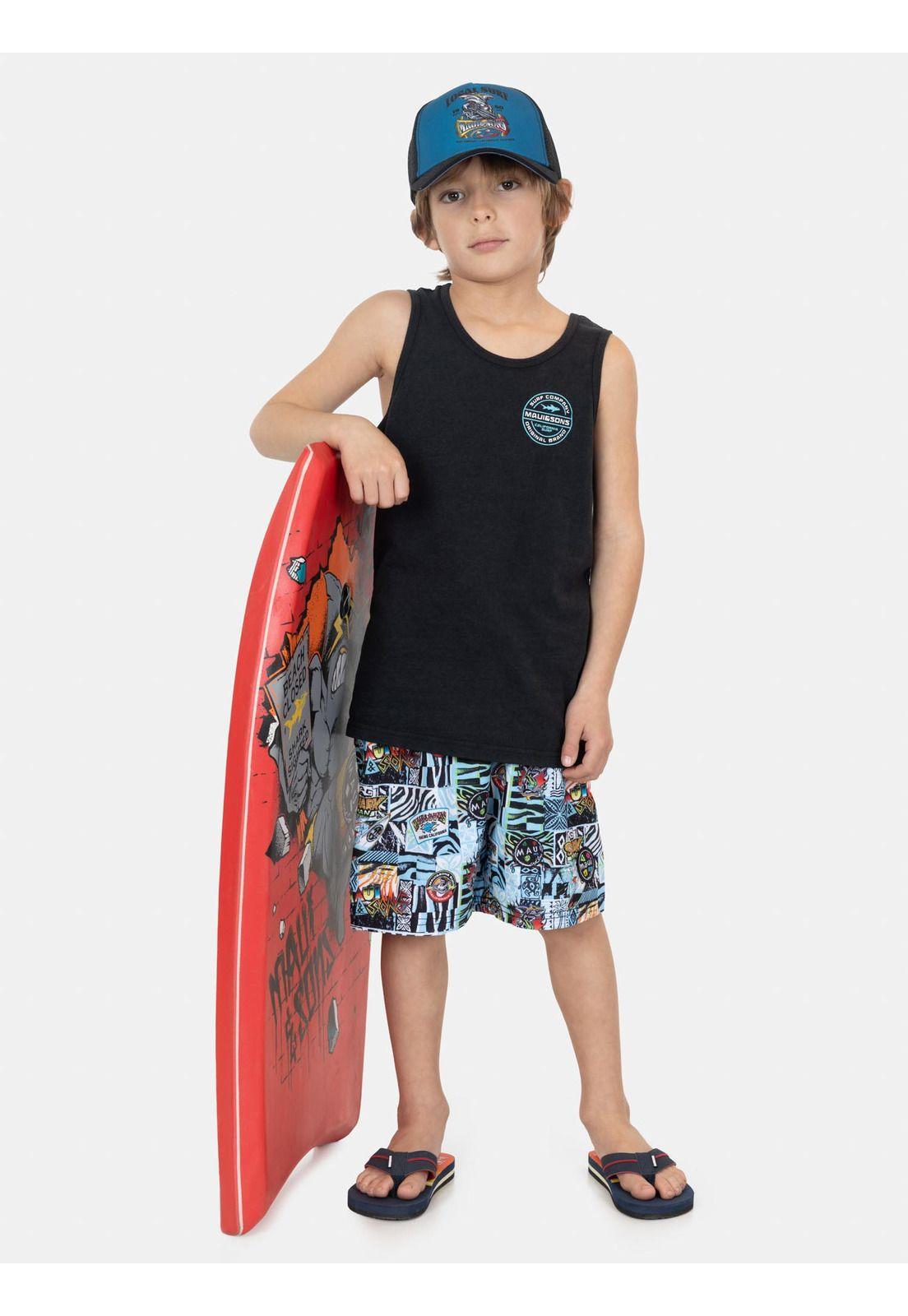 Polera SM Pumix Negro Infantil Maui And Sons-3