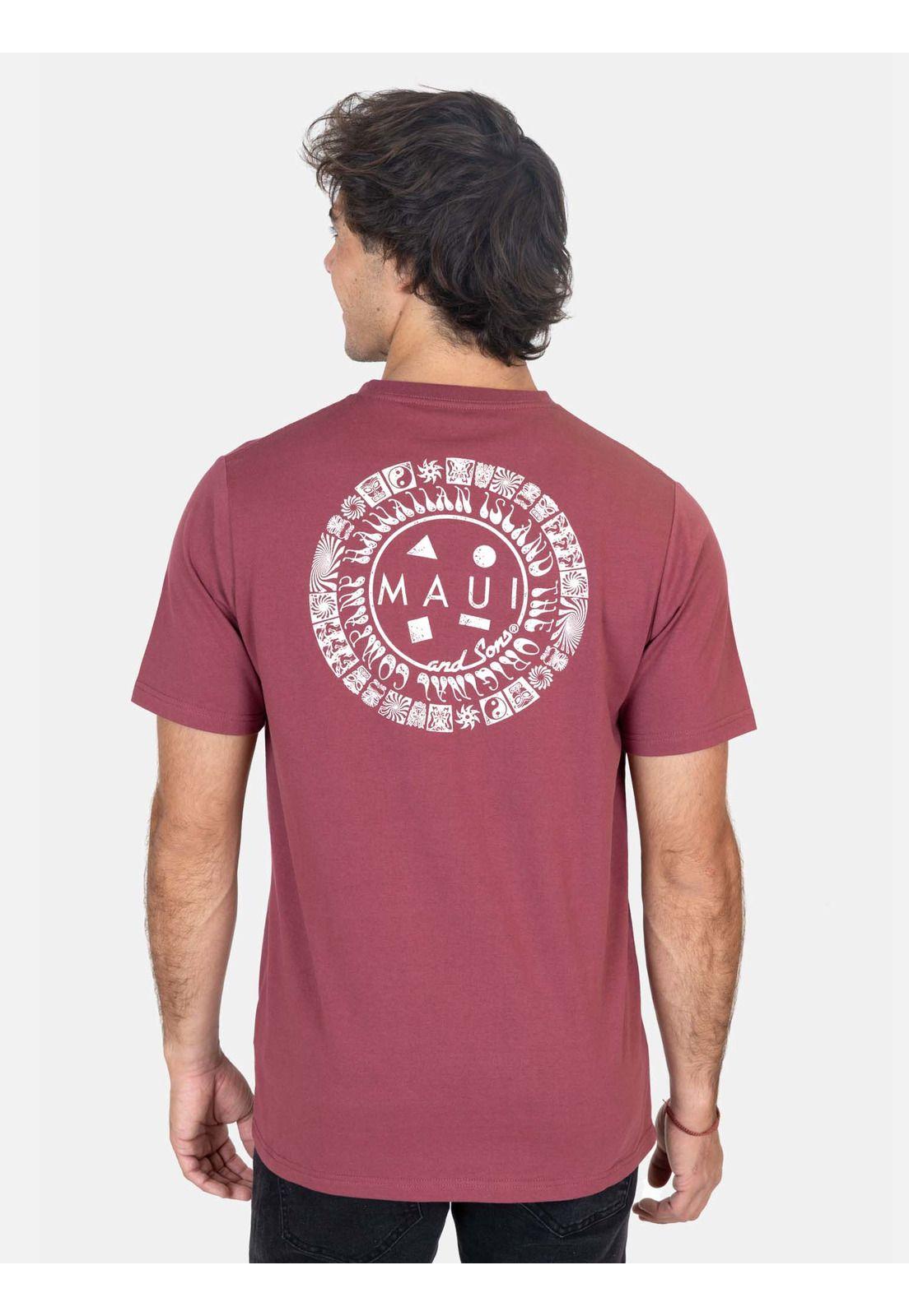 Polera MC Makani Rojo Hombre Maui And Sons-1