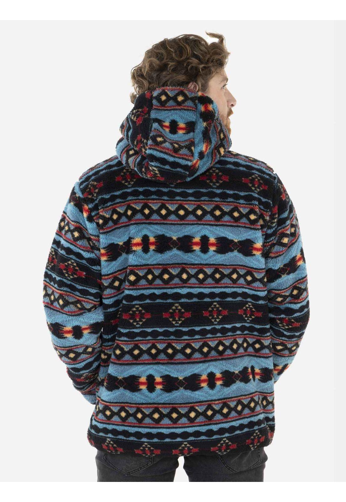 Poleron APACHE STYLE Hombre Azul Maui and Sons-2