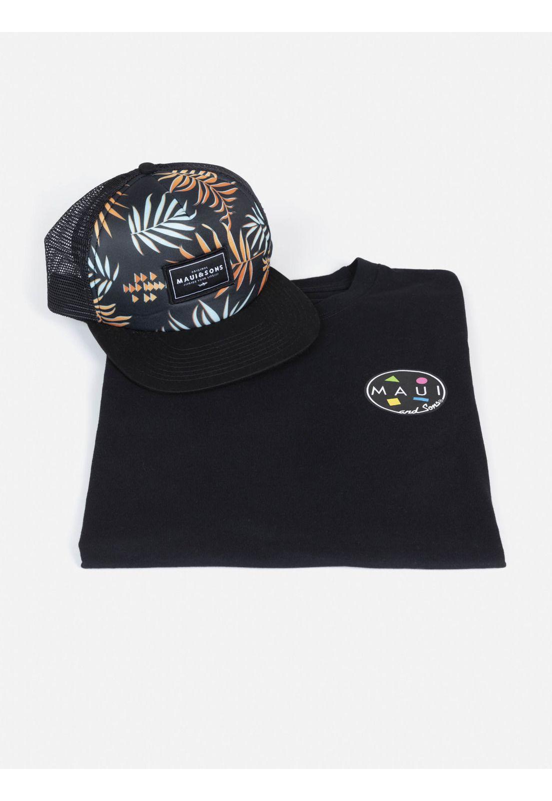Pack Polera Jockey 5AV1574 Juvenil Negro Maui and Sons-3