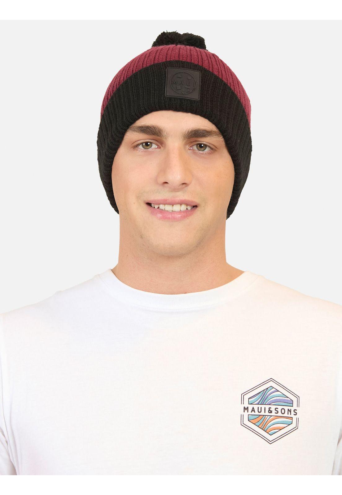 Gorro Cookie Burdeo Hombre Maui And Sons-0