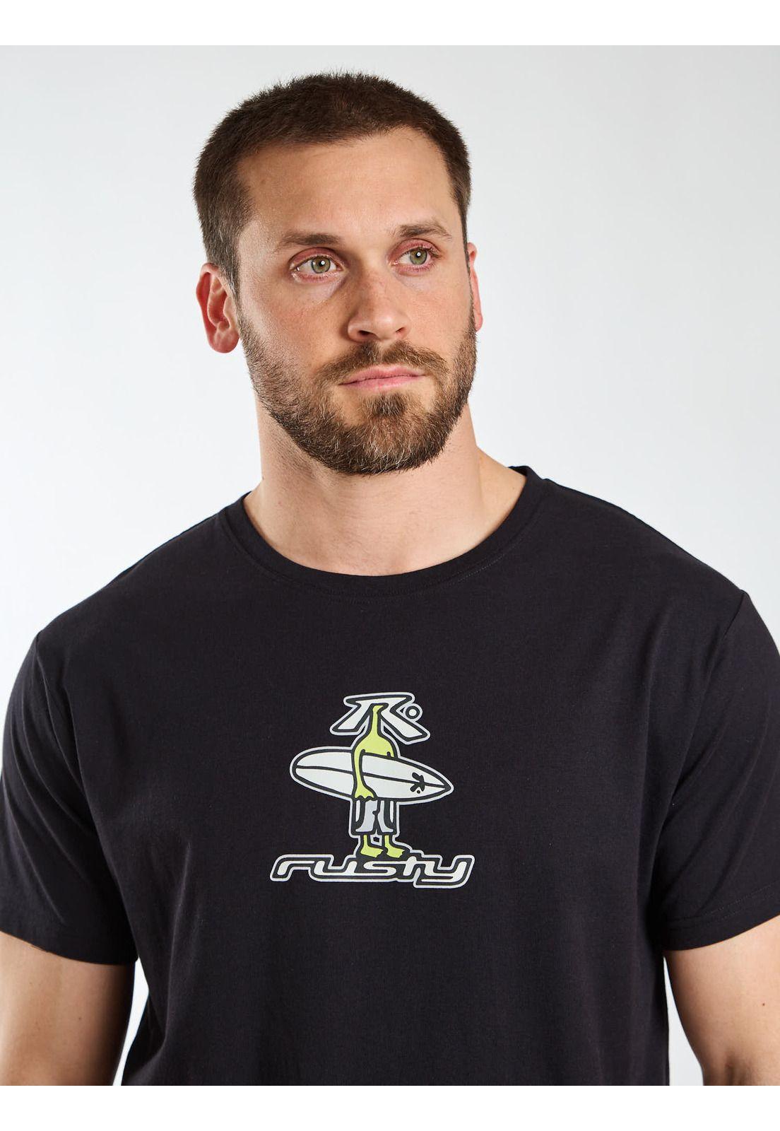 Polera MC Coastal Negro Hombre Rusty-4