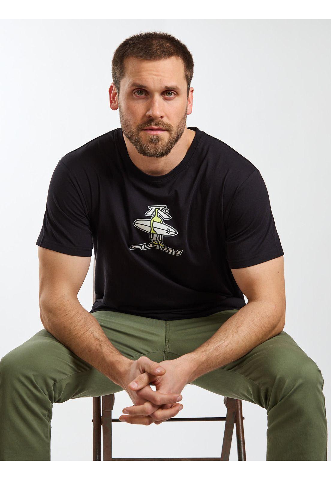 Polera MC Coastal Negro Hombre Rusty-6