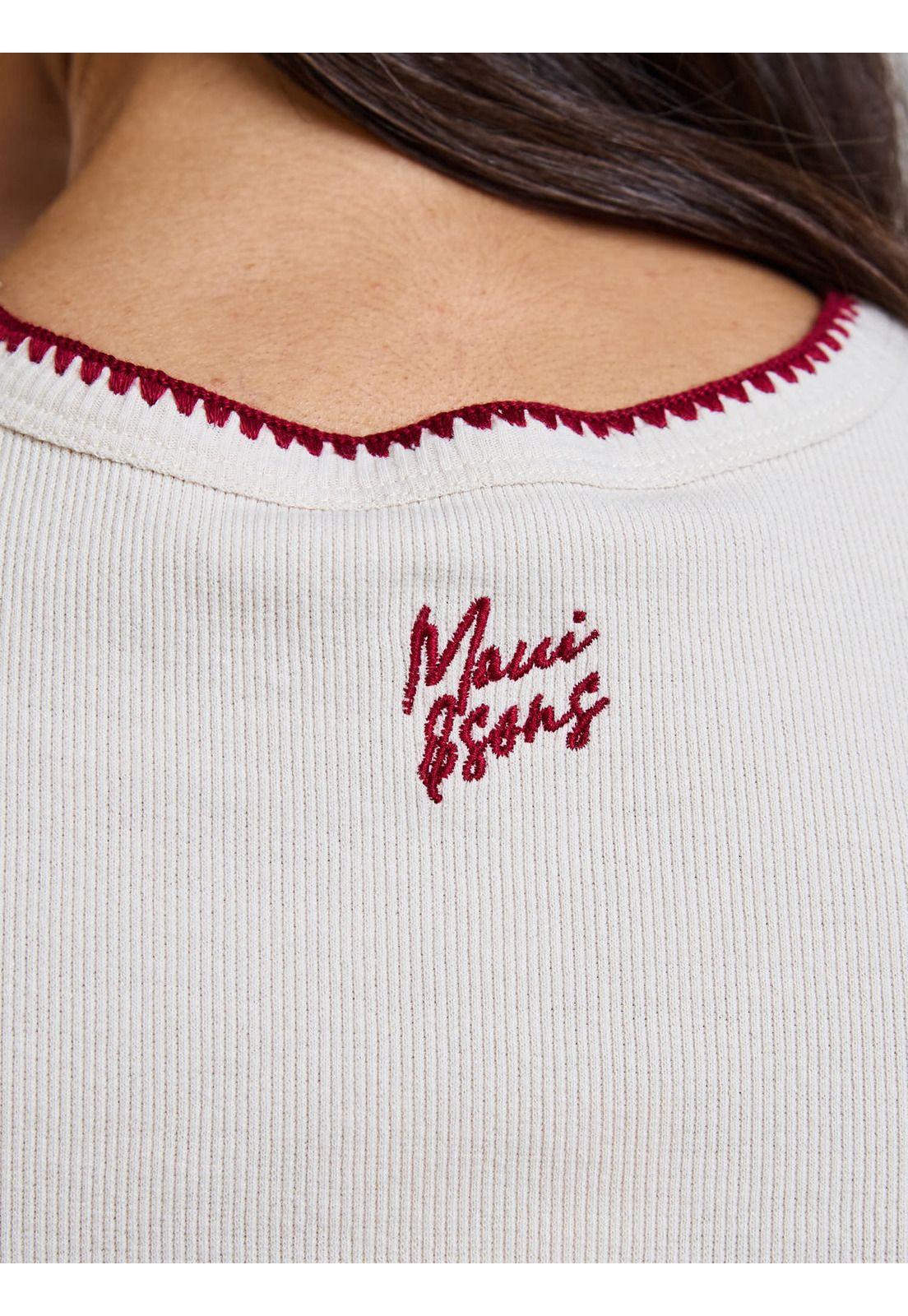 Polera SM Zuri Beige Mujer Maui and Sons-3