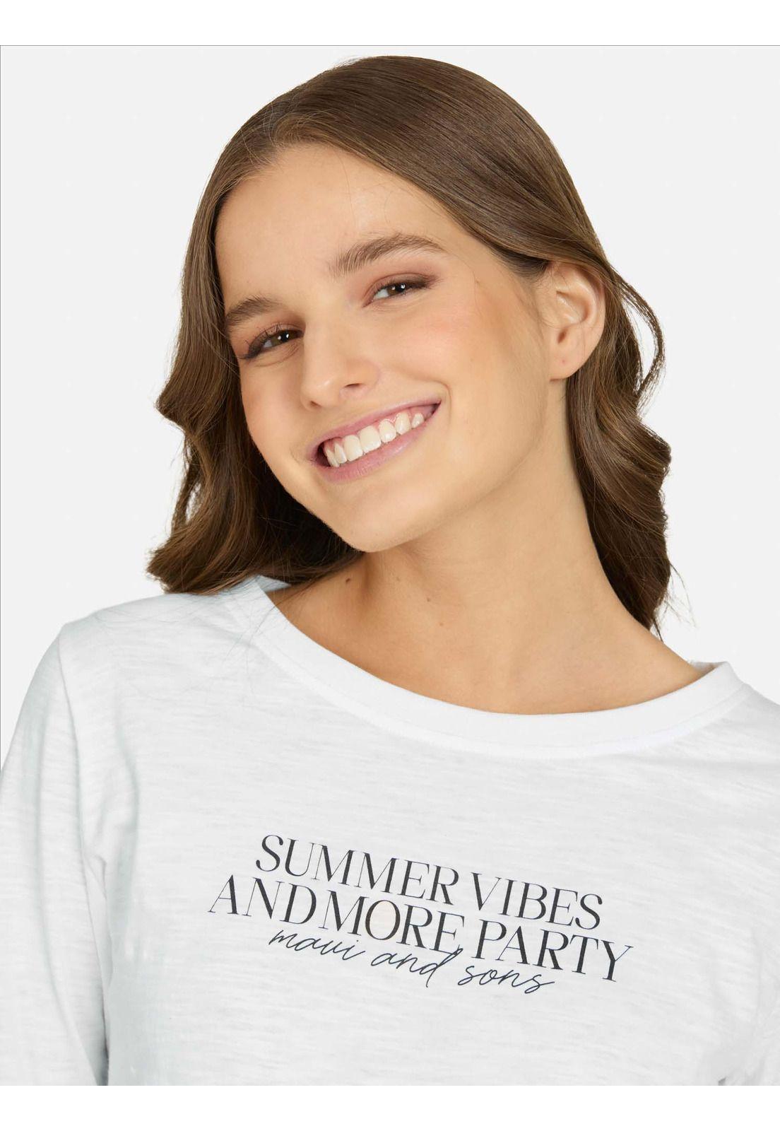 Polera ML Maurea Blanco Mujer Maui And Sons-2