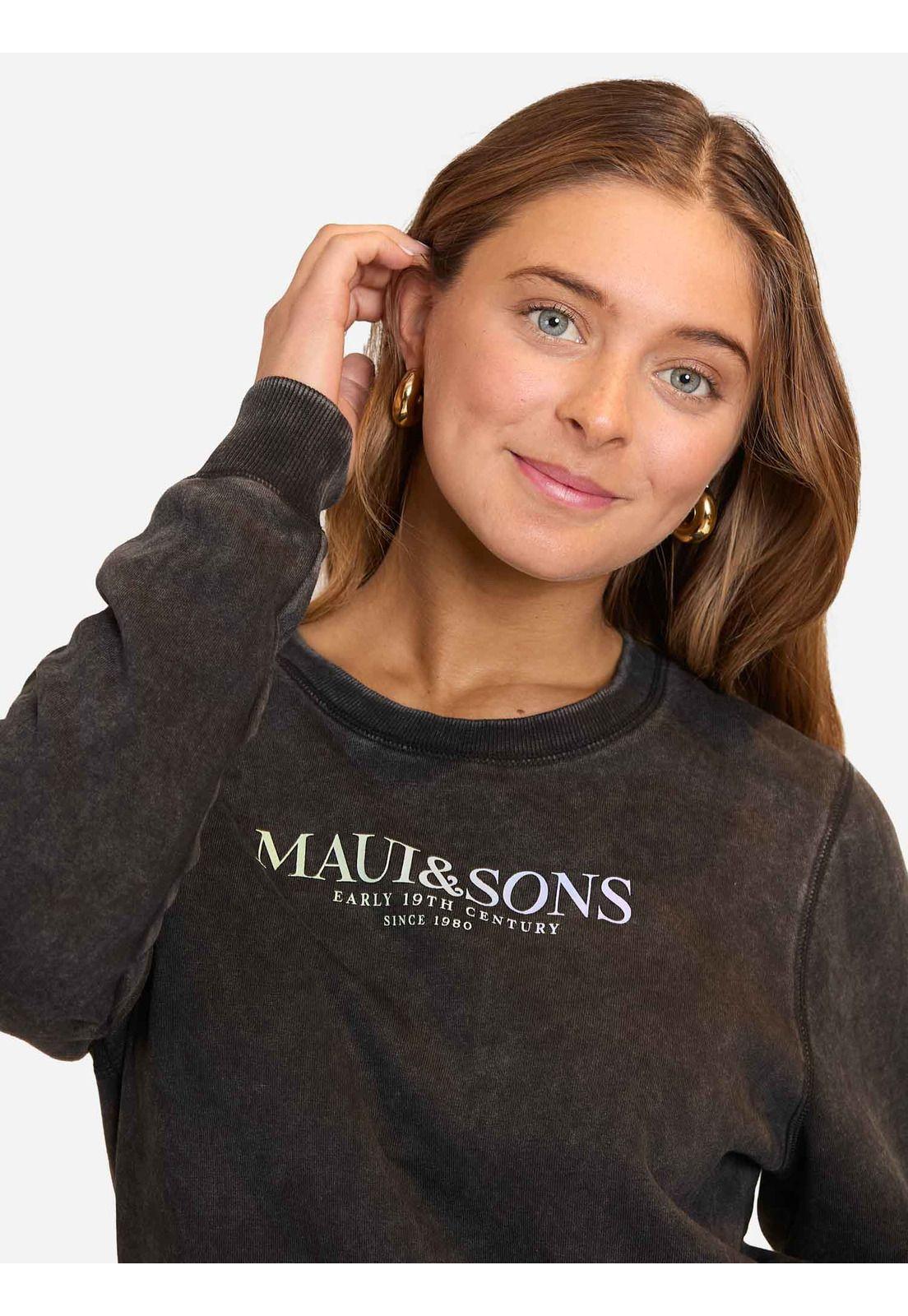 Poleron CR Xoxo Negro Mujer Maui and Sons-3