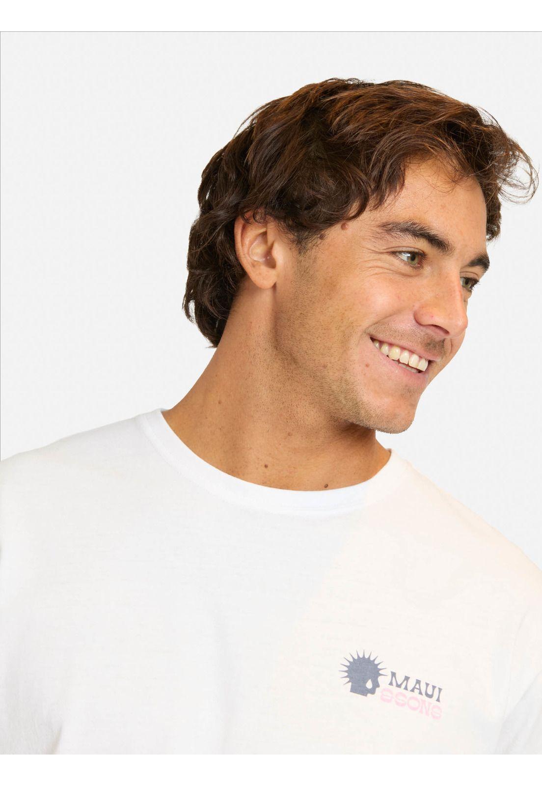 Polera MC Bafin Blanco Hombre Maui And Sons-2