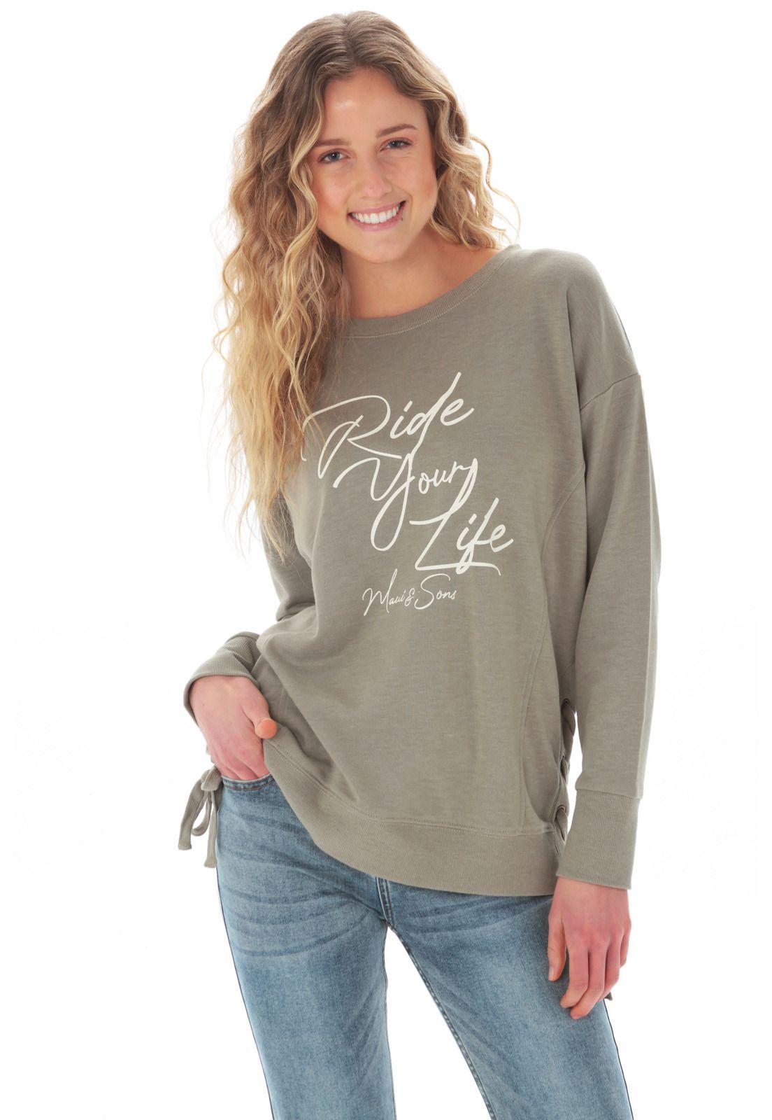 Poleron Mujer Maui 5O507-WV21 Verde-0