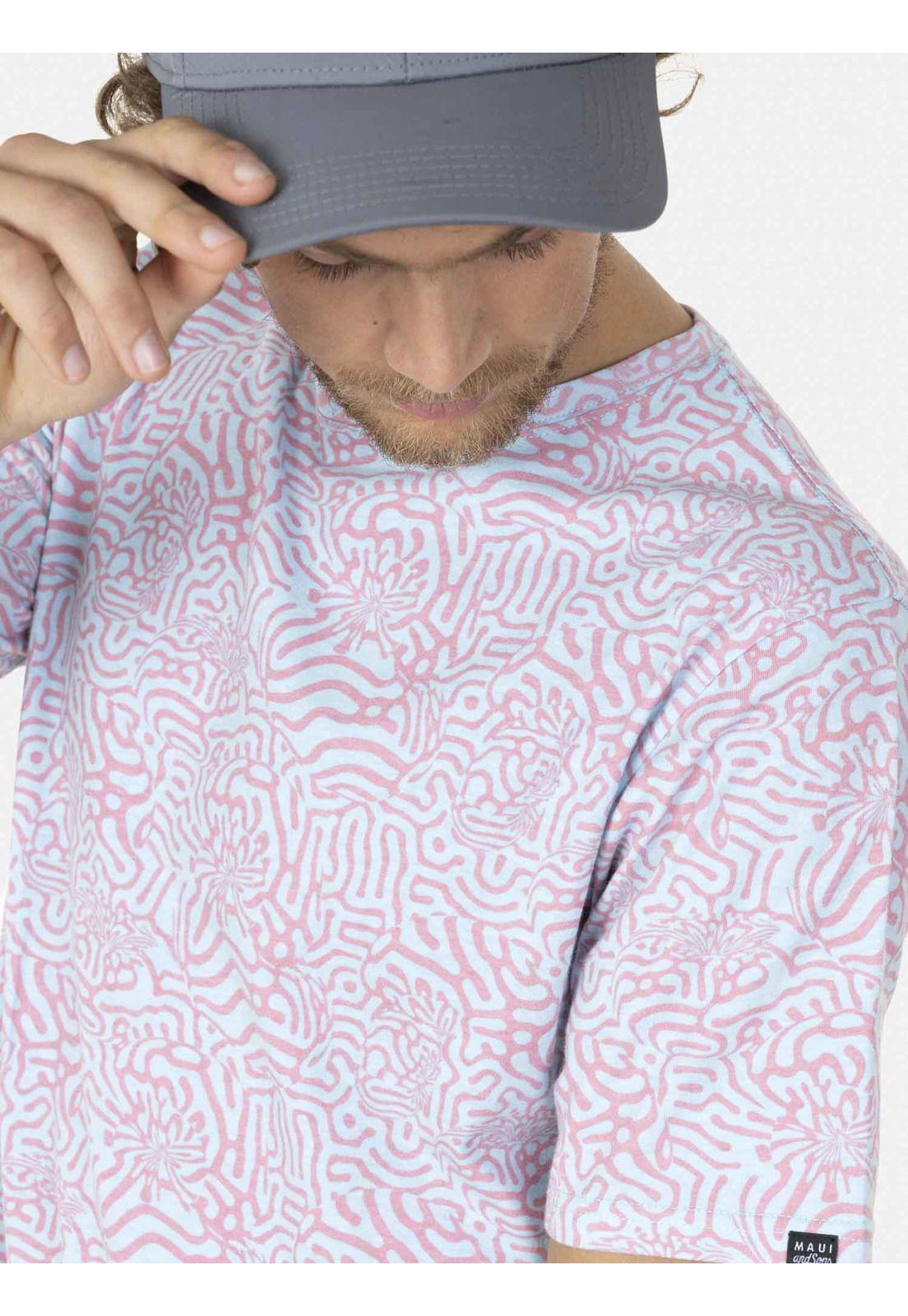 Polera VAPOR WAVE Hombre Multicolor Maui and Sons-2