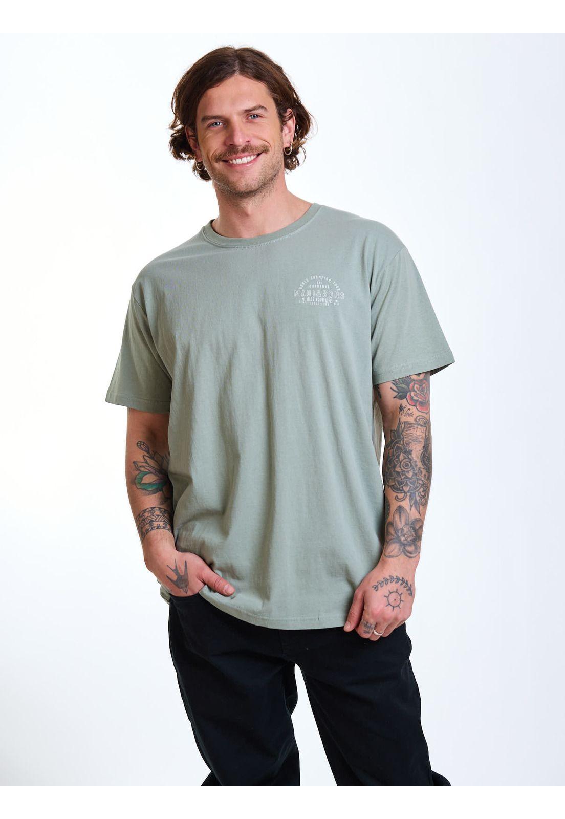 Polera MC Ride Verde Hombre Maui and Sons-5