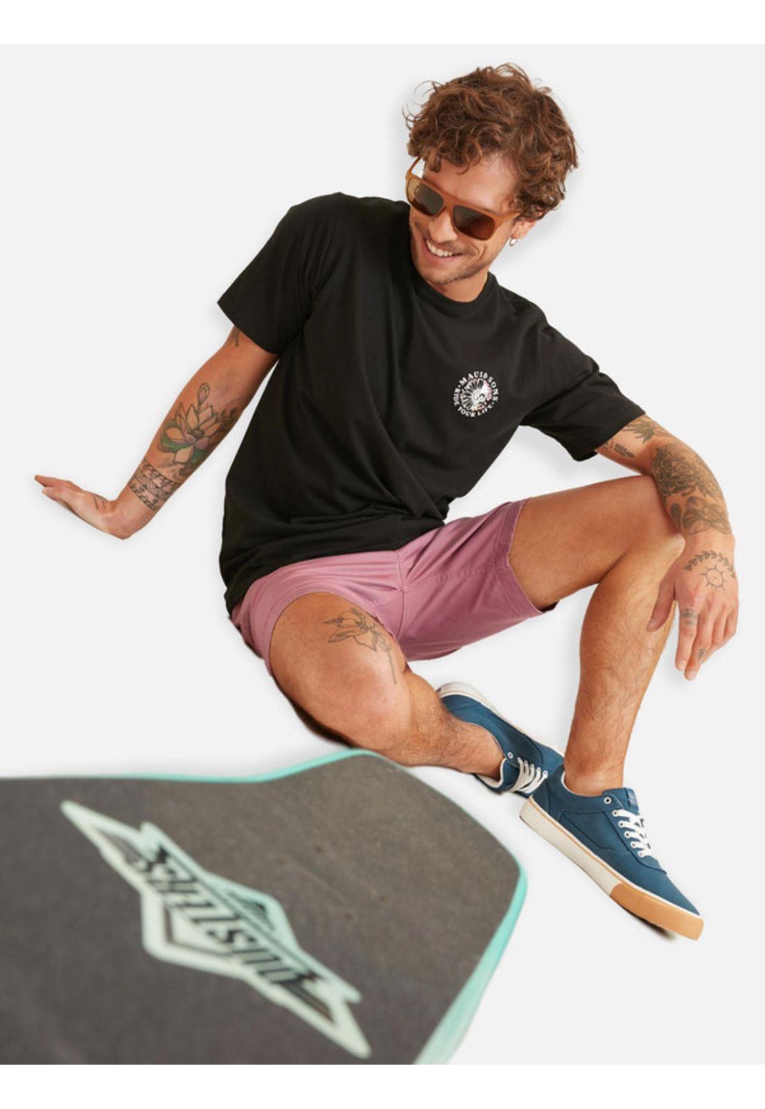 Polera Azy Skull Hombre Negro Maui And Sons-3