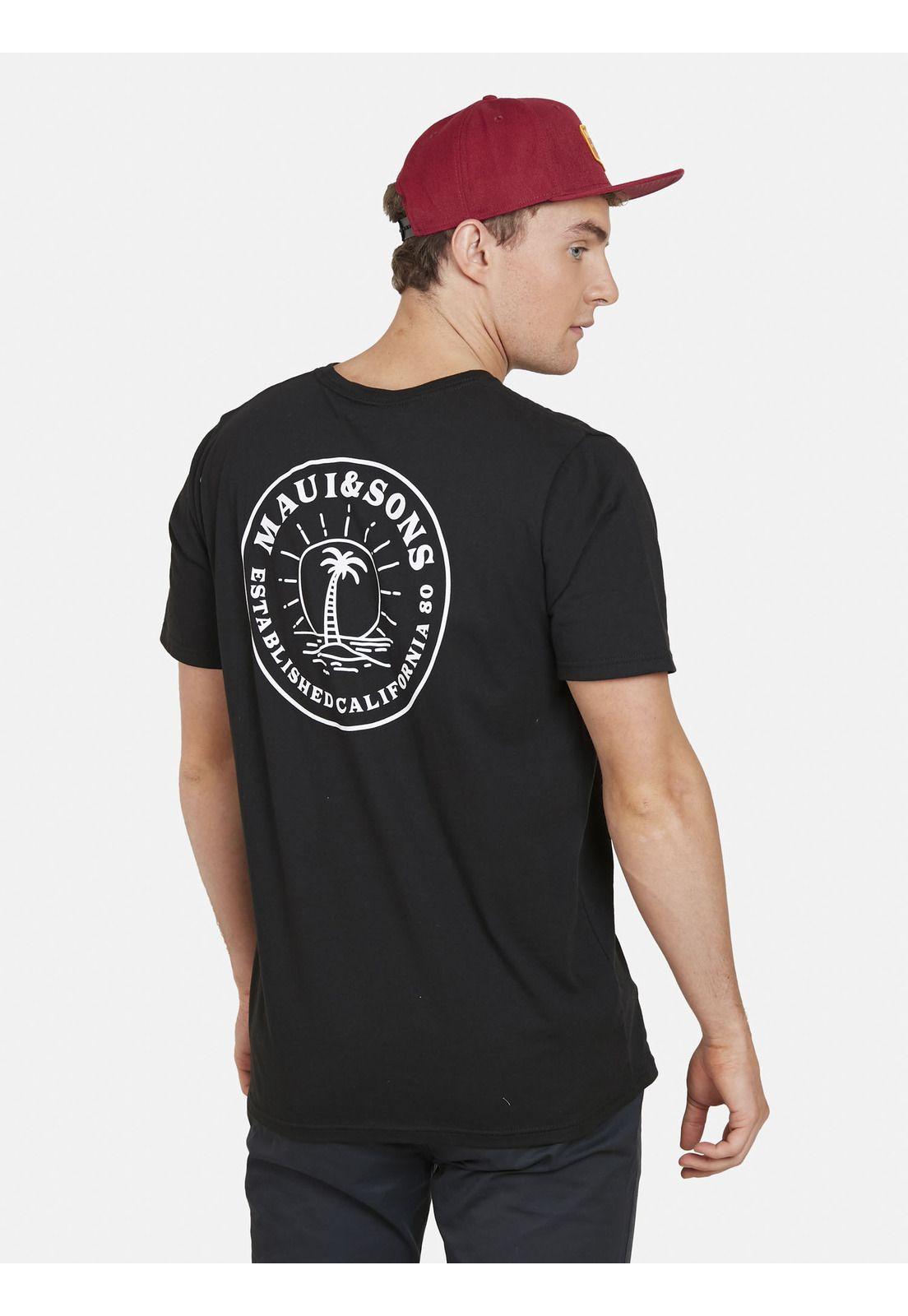 Polera SUN OF MALIBÚ Hombre Negro Maui and Sons-1