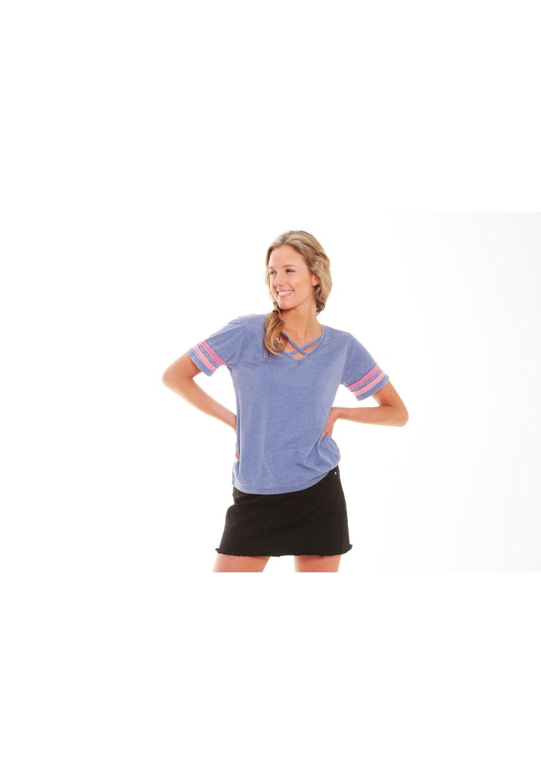 Polera Mujer Azul Maui-0