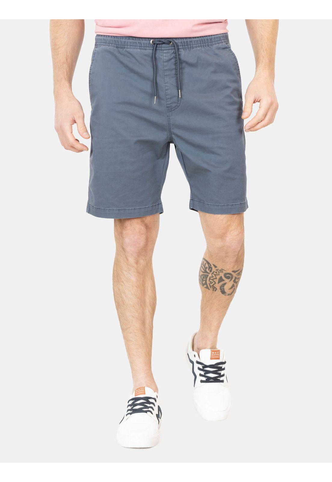 Bermuda Mahana Azul Hombre Maui And Sons-0