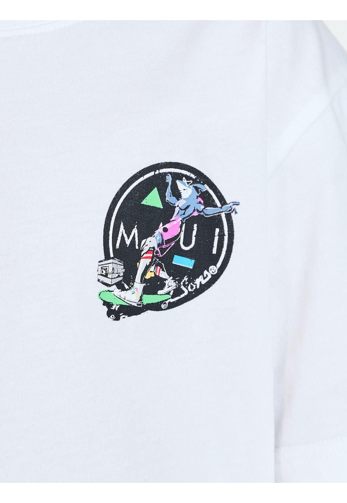 Polera MC Pali Blanco Infantil Maui and Sons-5