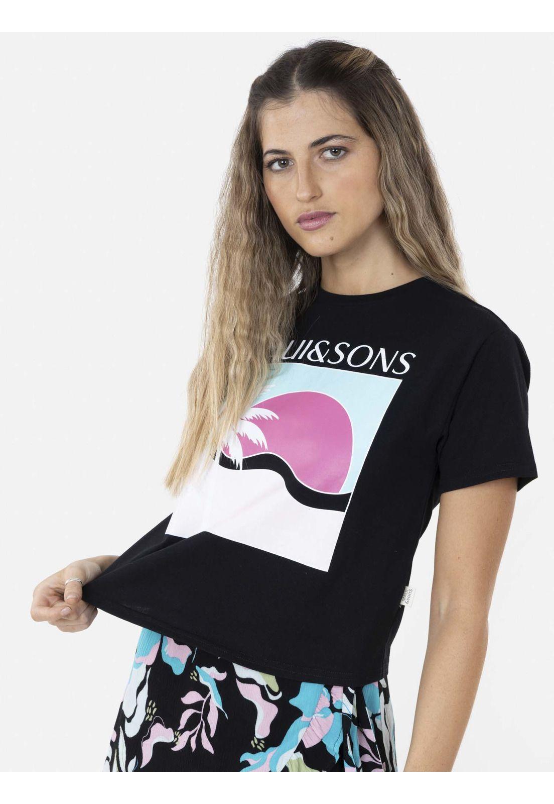 Polera PALM BEACH Mujer Negro Maui and Sons-0