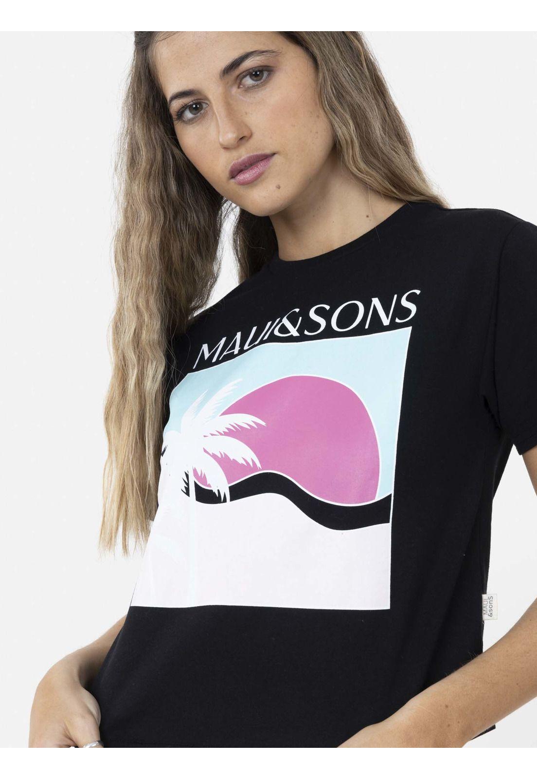 Polera PALM BEACH Mujer Negro Maui and Sons-2