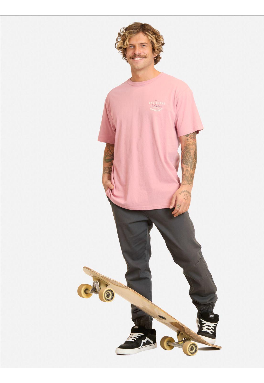 Polera MC Pazidu Rosado Hombre Maui And Sons-3