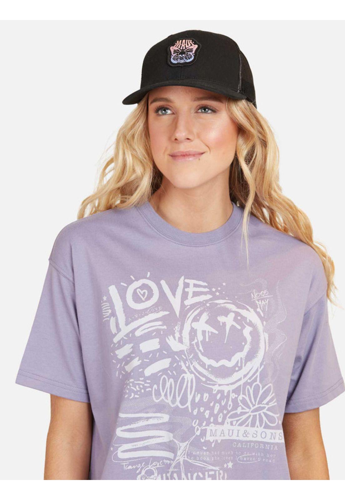 Polera Ile Graffiti Mujer Morado Maui And Sons-2