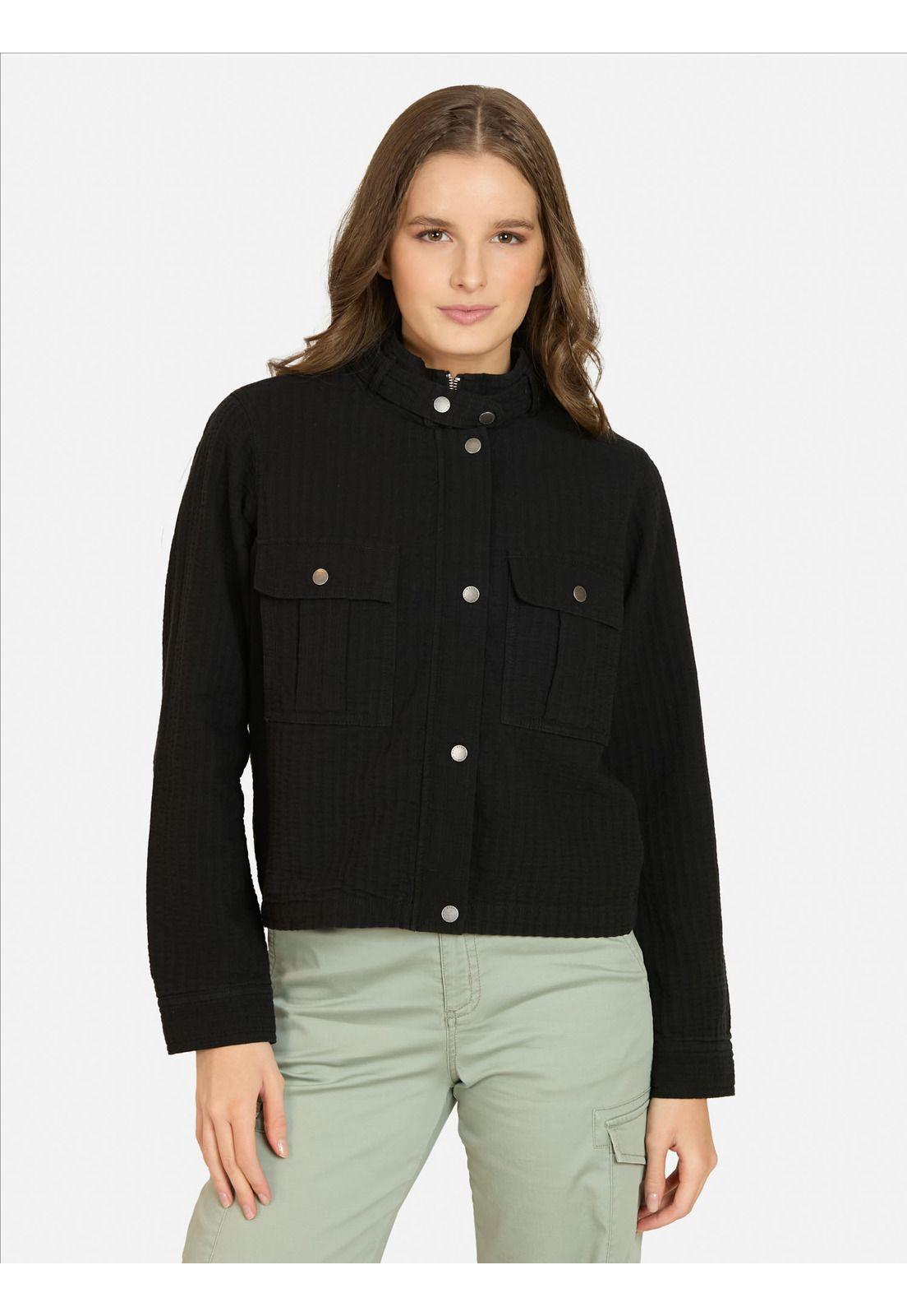 Chaqueta Solis Negro Mujer Maui And Sons-0