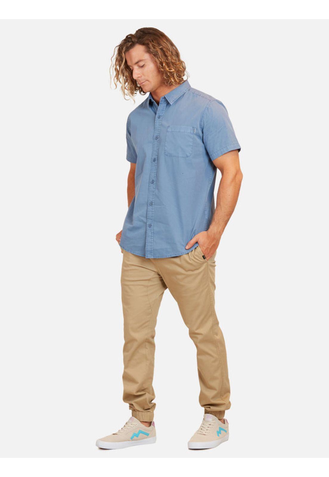 Camisa Mc 5C1529 Hombre Azul Maui And Sons-3
