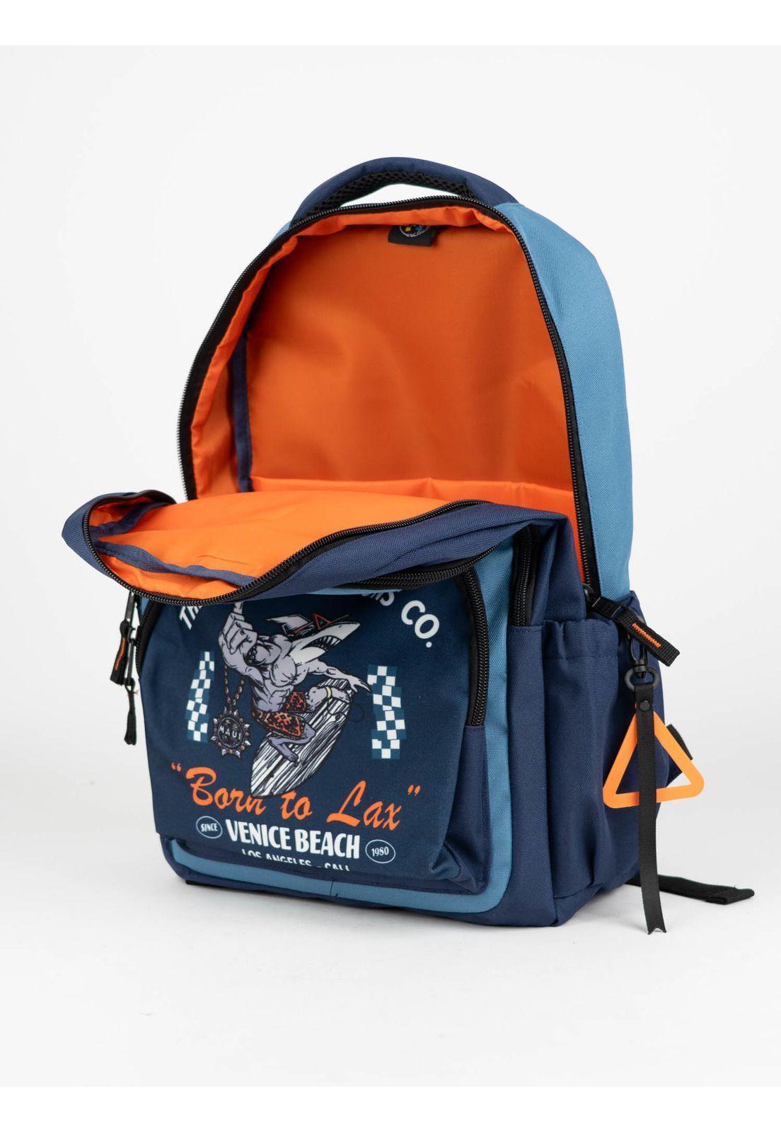 Mochila Escolar Tropika Azul Infantil Maui and sons-2