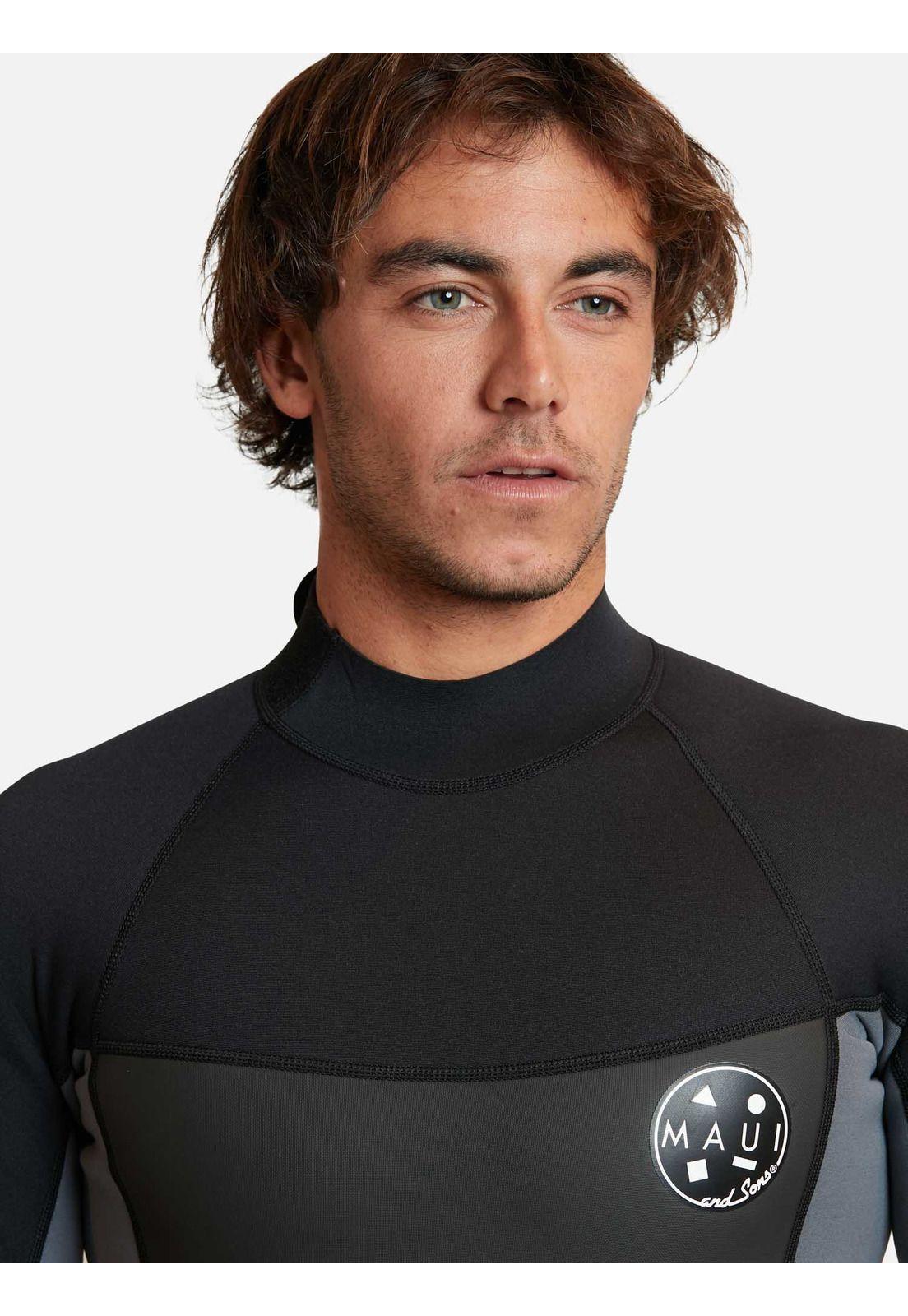 Traje Agua Prupel  Negro Hombre Maui And Sons-4