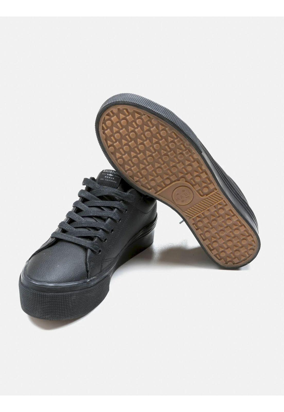 Zapatilla Escolar Nani Mujer Negro Maui and Sons-2
