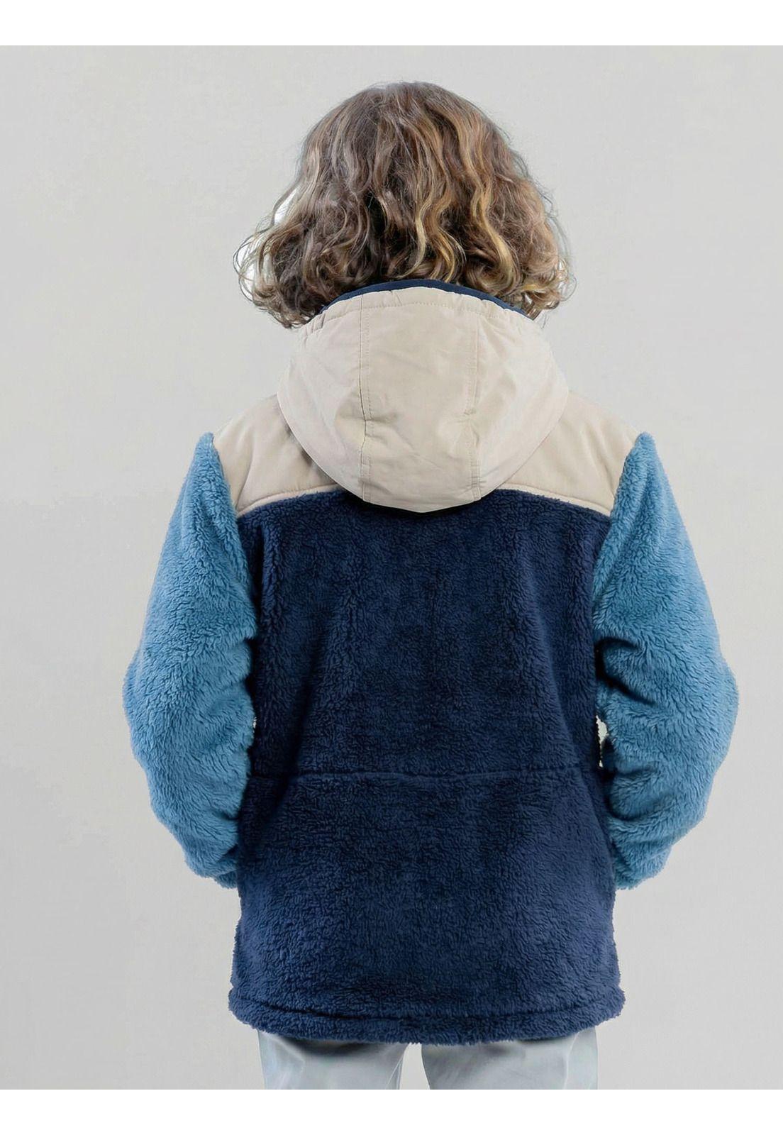 Poleron Chiporro Toubkal Azul Infantil Maui And Sons-2