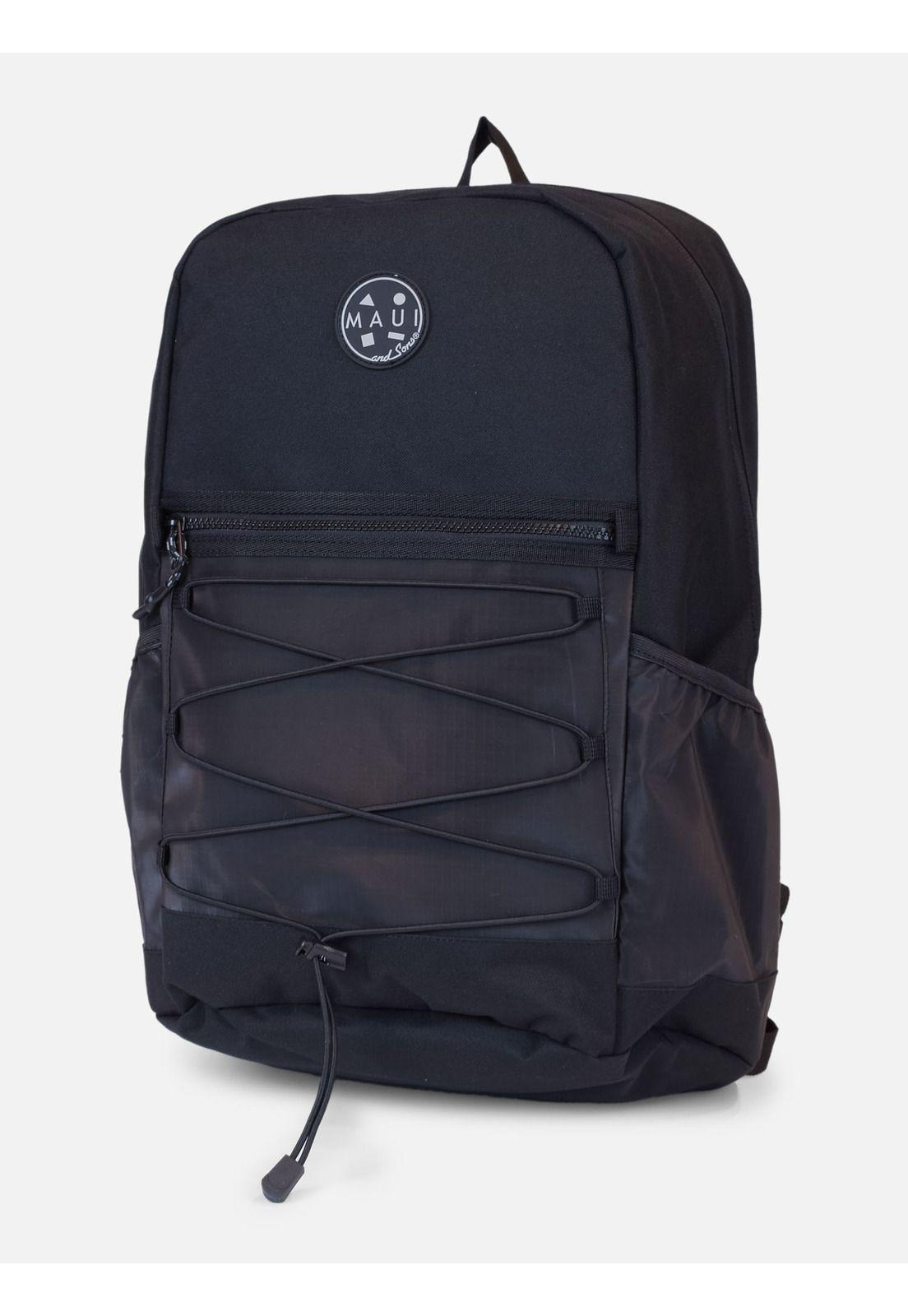 Mochila Stone Hombre Negro Maui and Sons-0