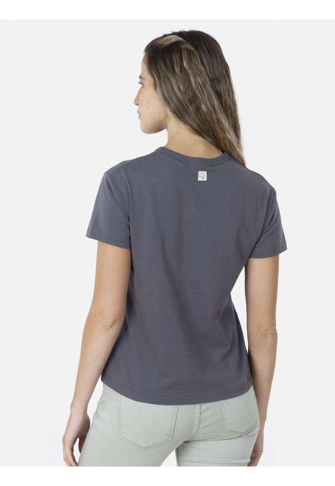 Polera MAUI WORLD Mujer Gris Oscuro Maui and Sons-1