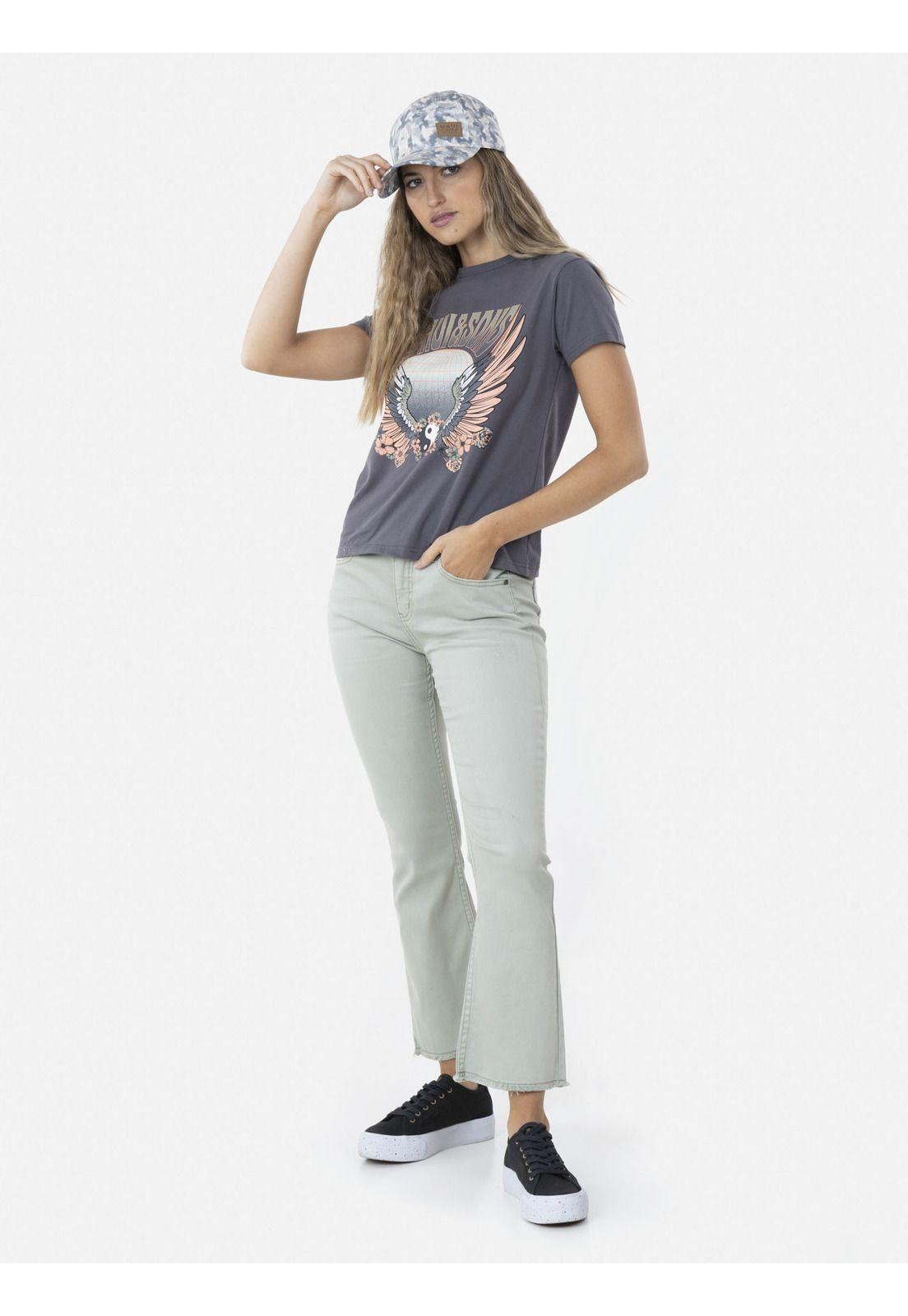 Polera MAUI WORLD Mujer Gris Oscuro Maui and Sons-3