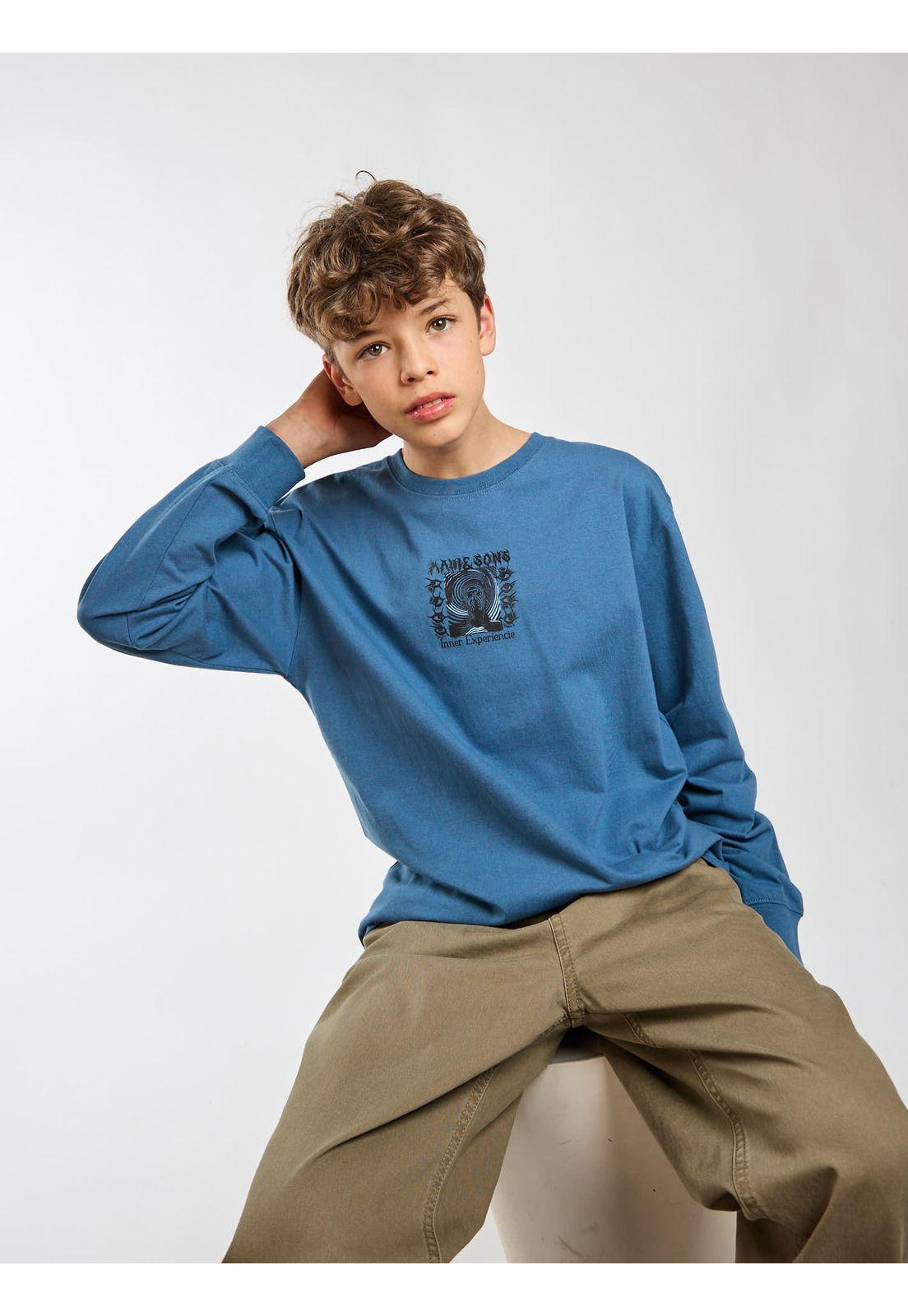 Polera ML Pacific Celeste Infantil Maui and Sons-7