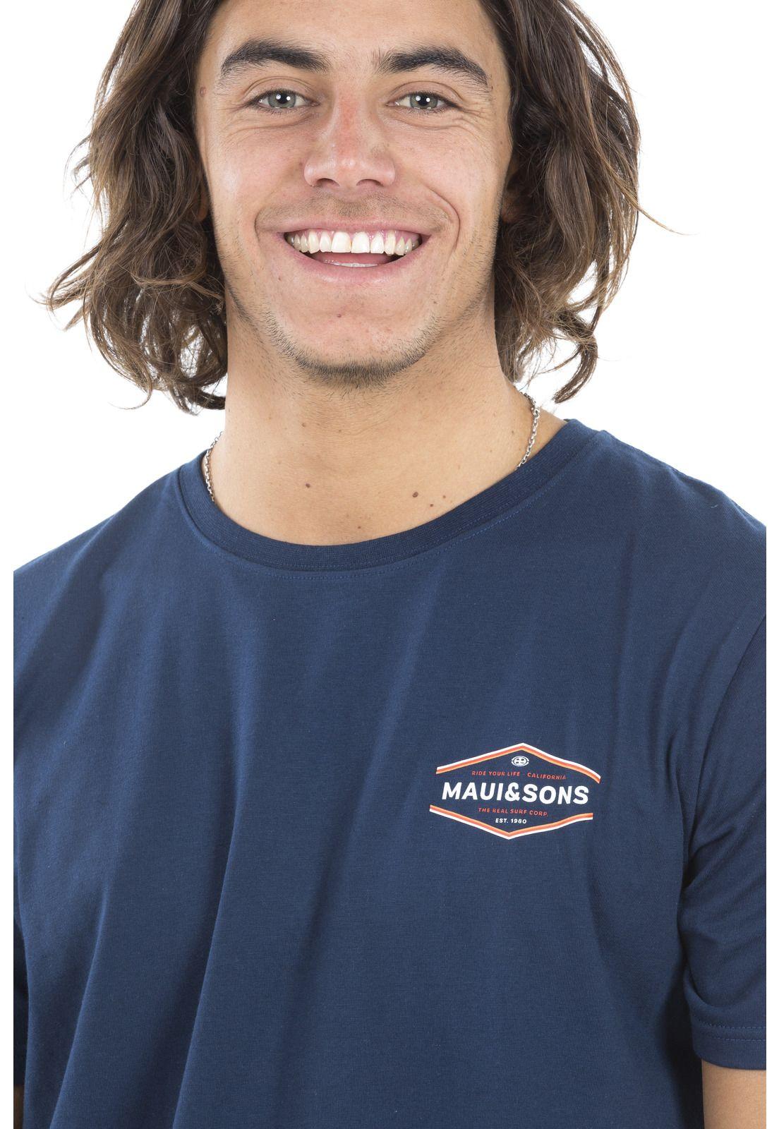 Polera Hombre Maui 5P883-MI20 Azul-2