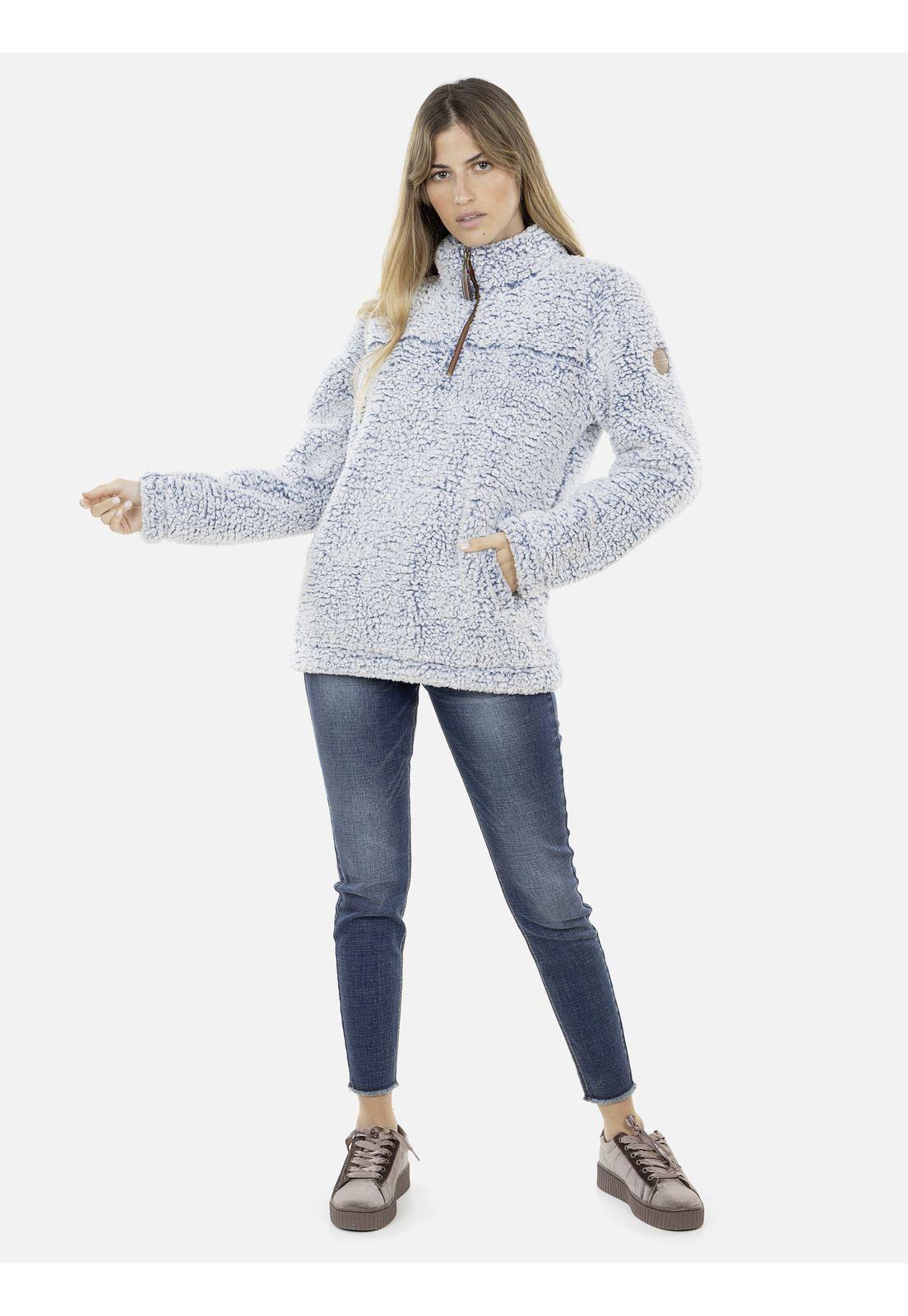 Poleron Mujer 5O296-WI21 Azul Maui and Sons-3