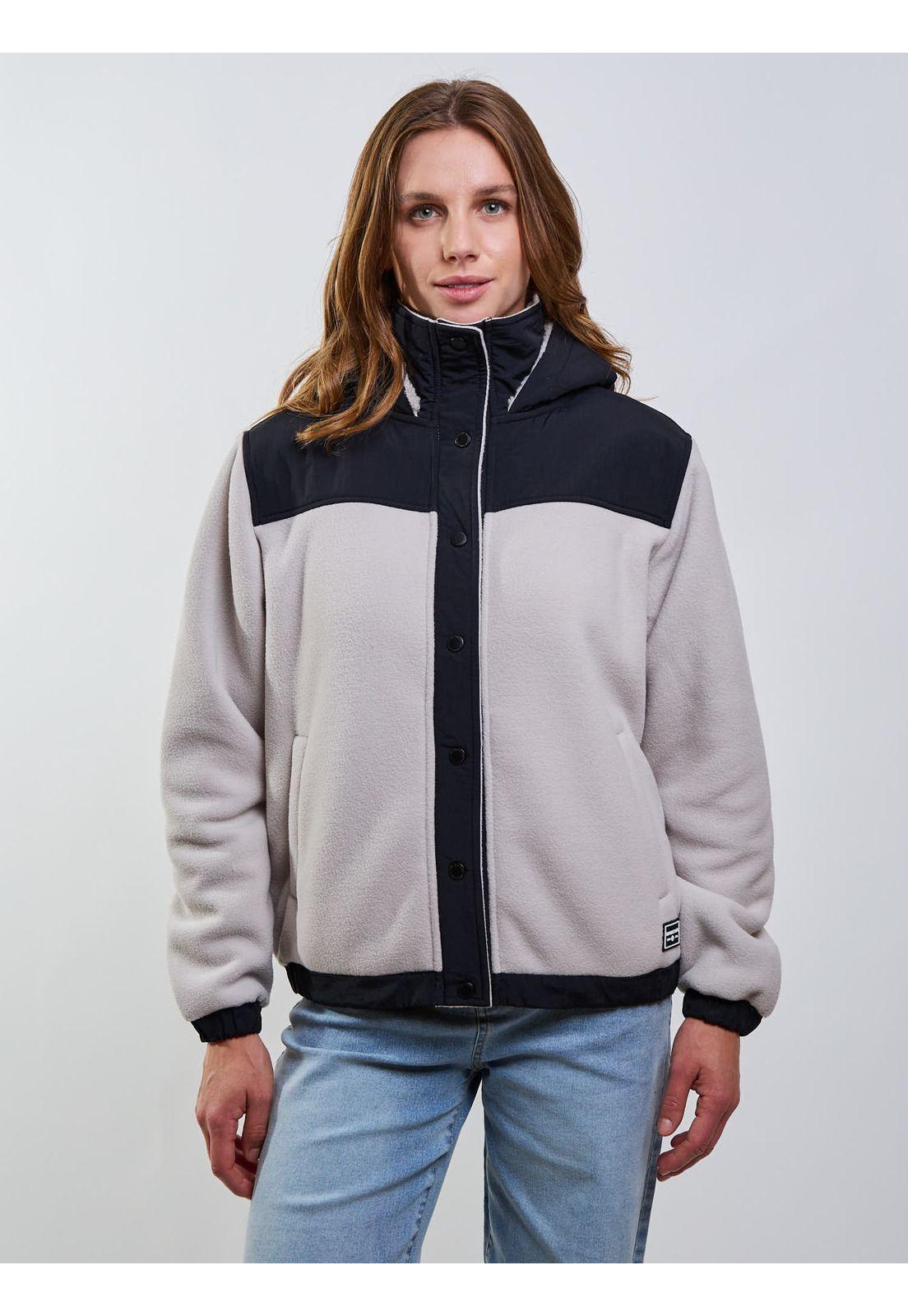 Poleron Polar Fog Beige Mujer Maui And Sons-4