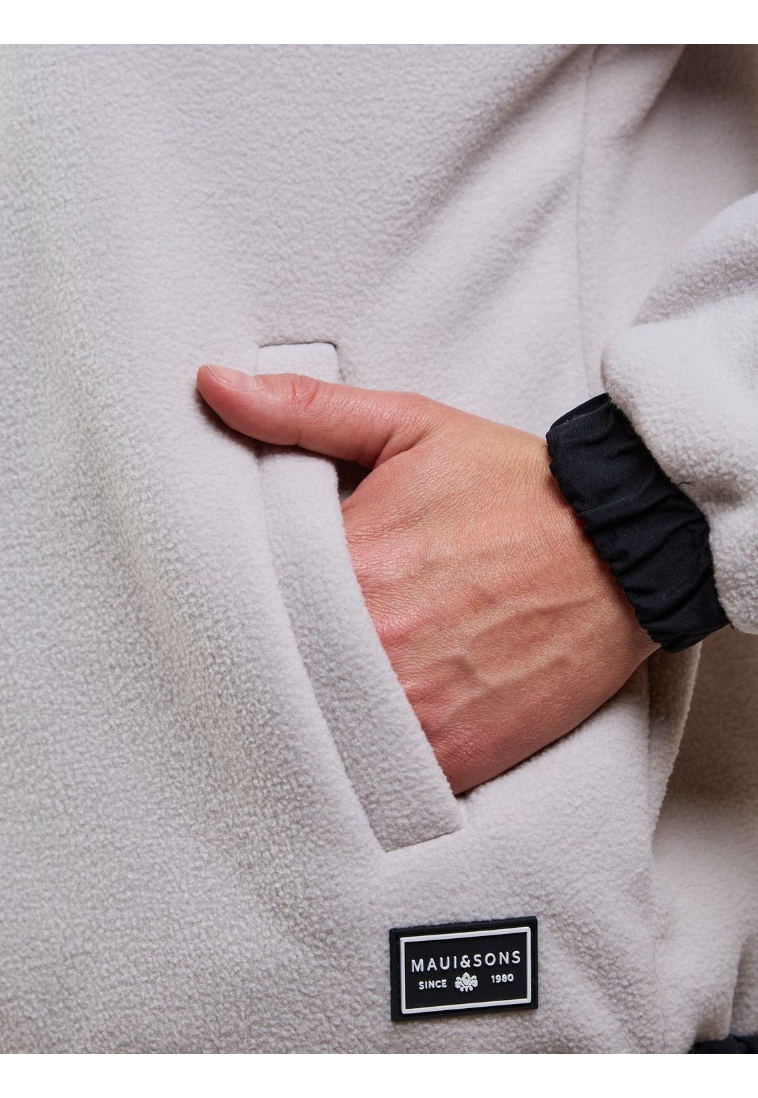 Poleron Polar Fog Beige Mujer Maui And Sons-7