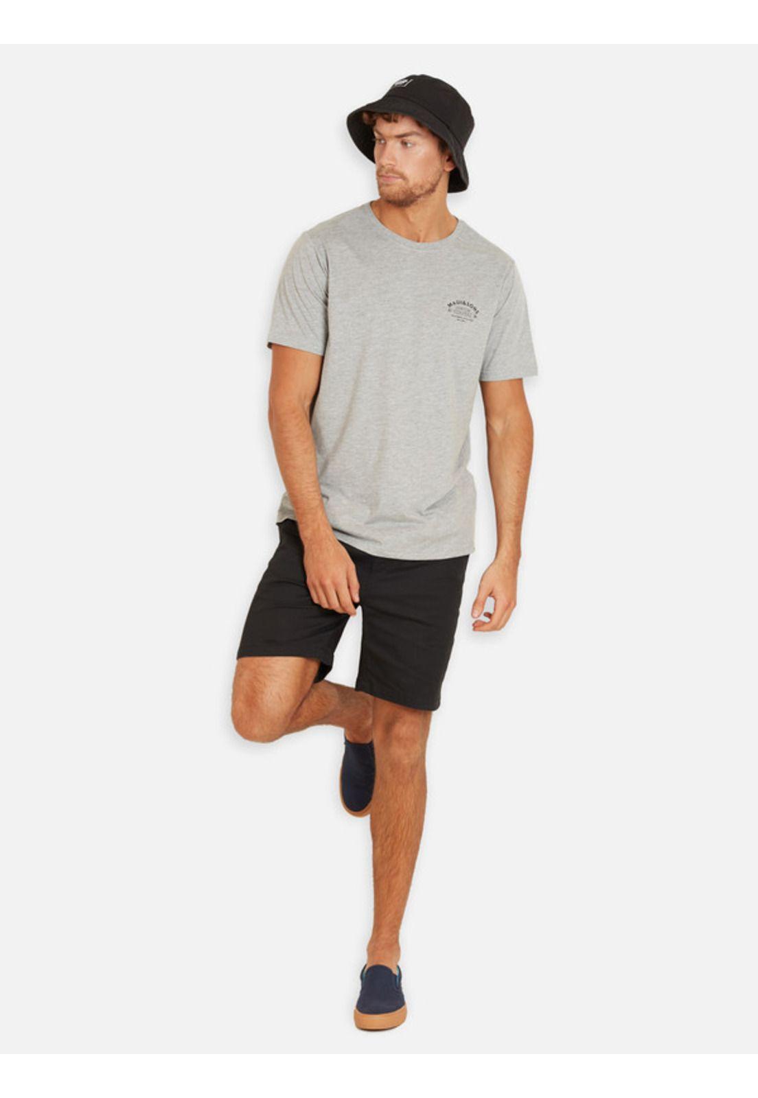 Polera Custom Surfers Ss Tee Hombre Gris Maui And Sons-3