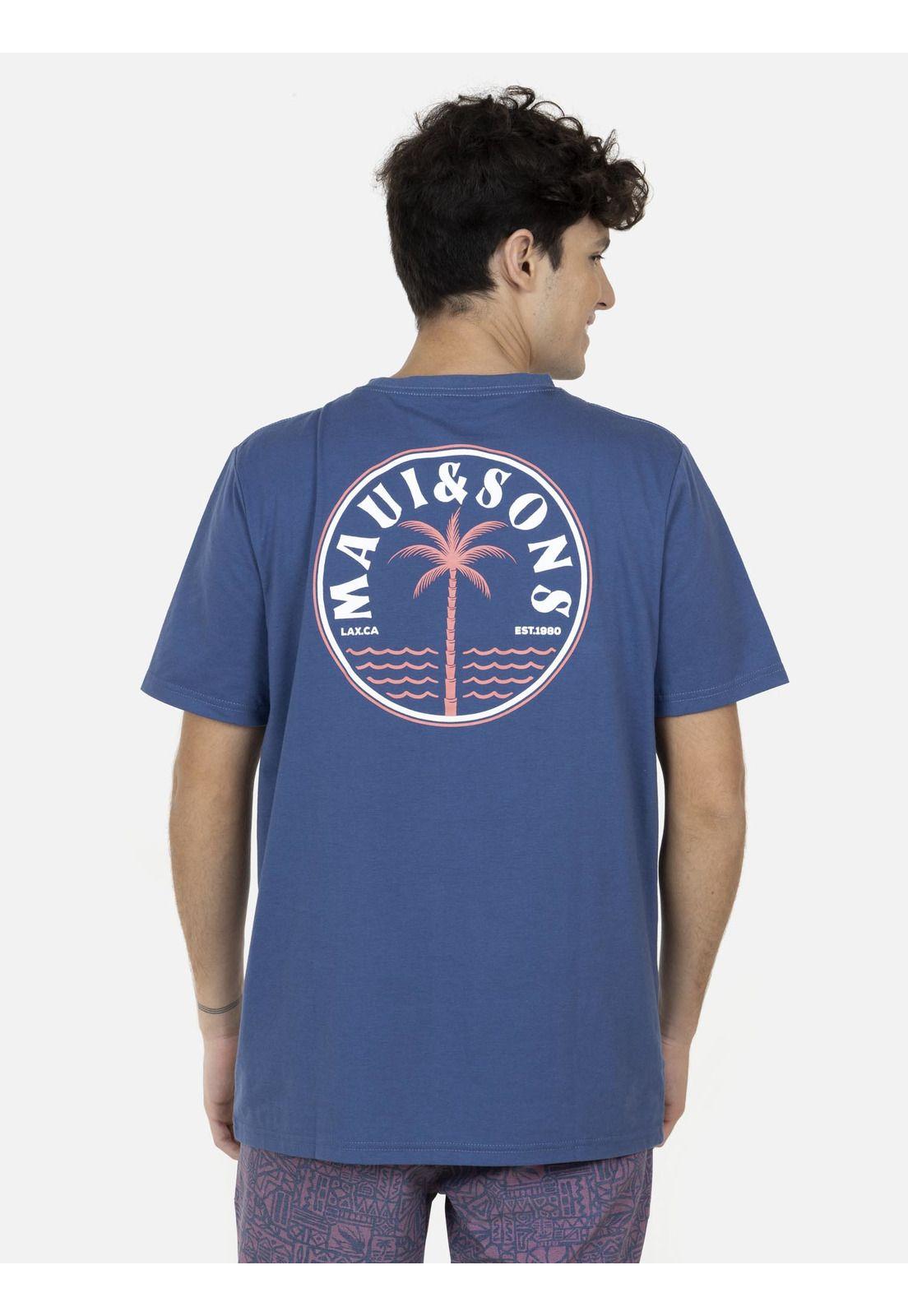 Polera  Hombre Azul 5P378-MV22 Maui And Sons-1