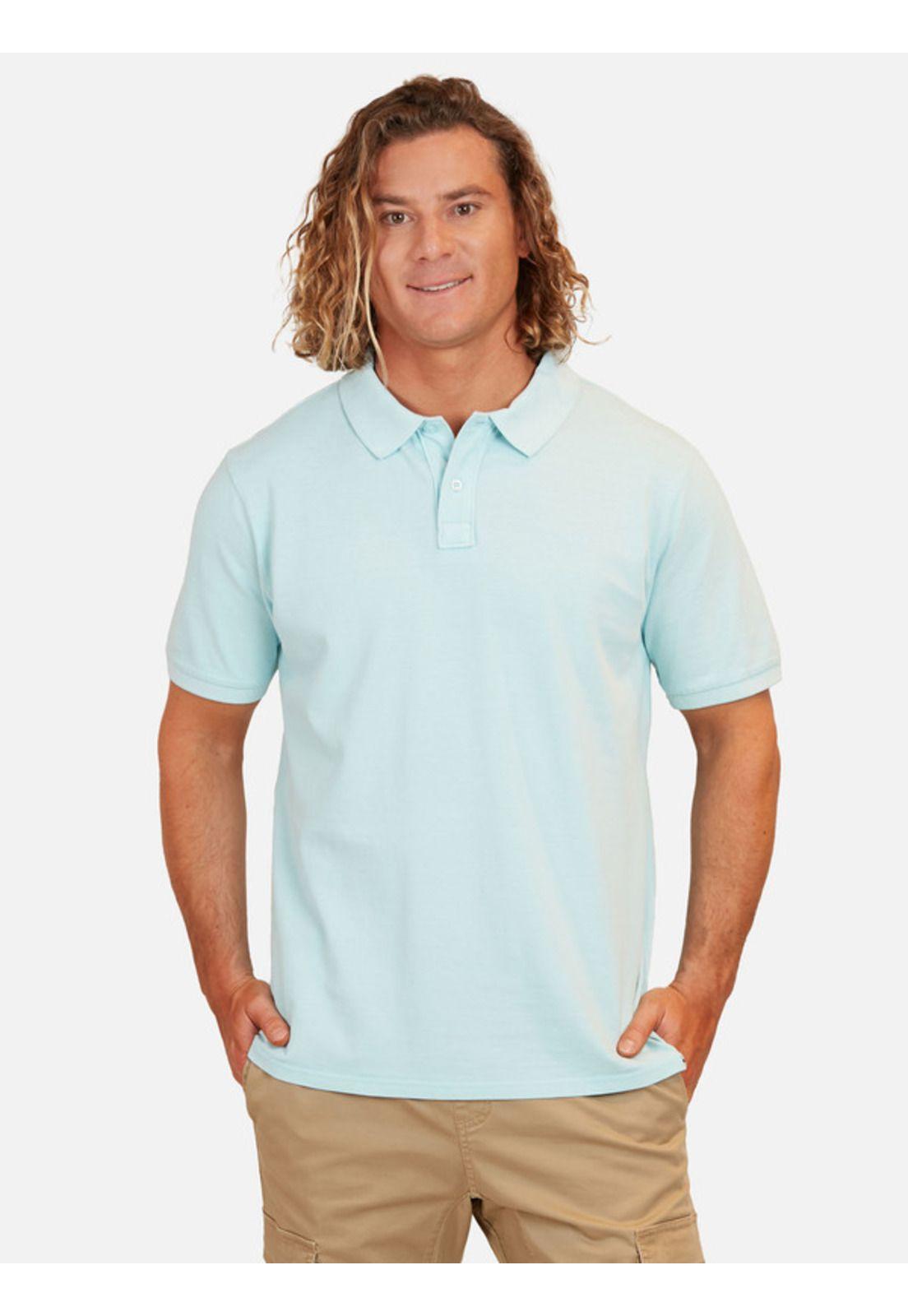 Polera Classic Pique Maui Hombre Celeste Maui And Sons-0
