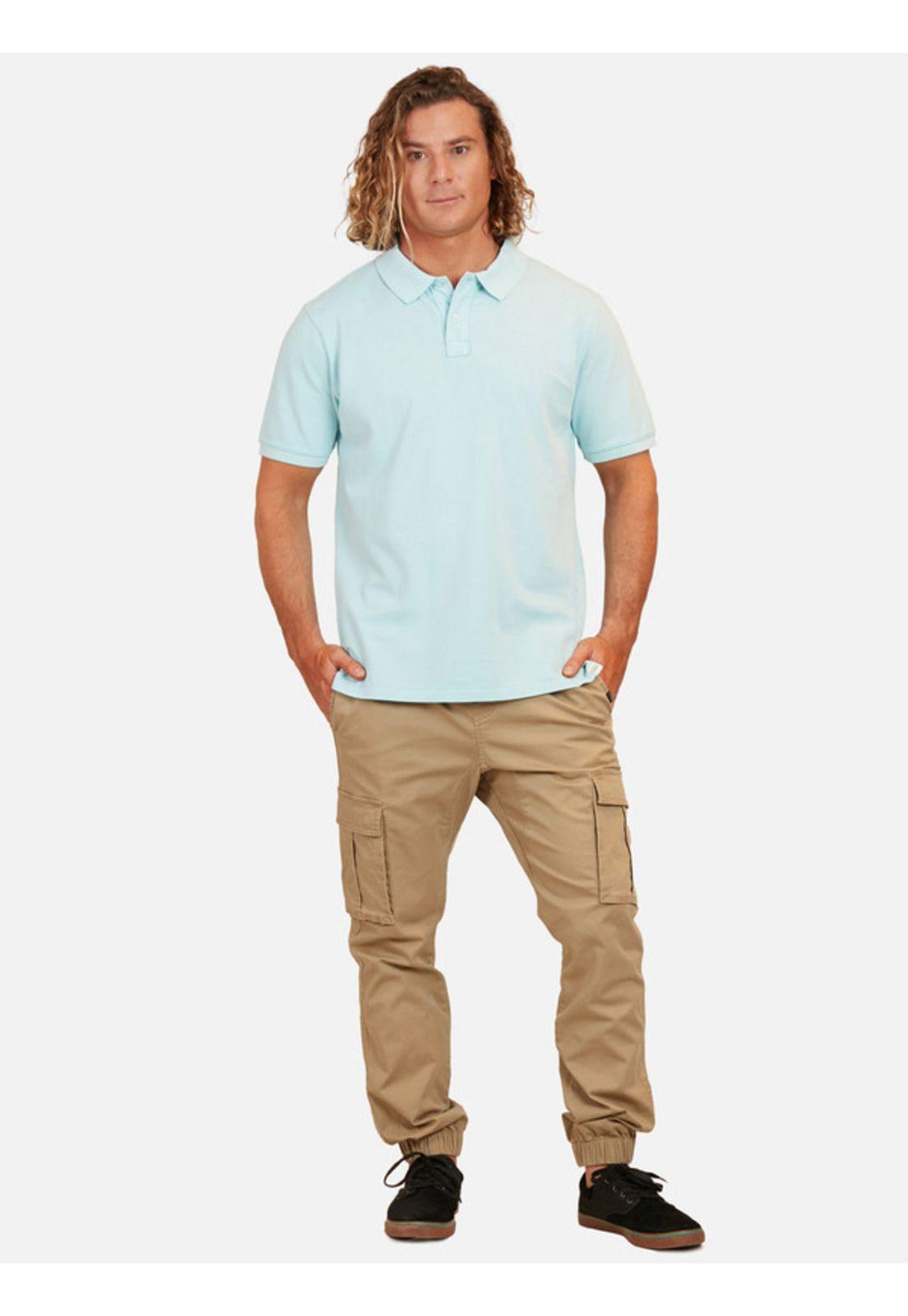 Polera Classic Pique Maui Hombre Celeste Maui And Sons-3