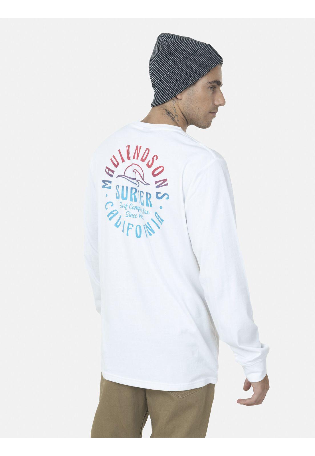Polera Hombre SURFER SUN LS TEE Blanco Maui and Sons-1