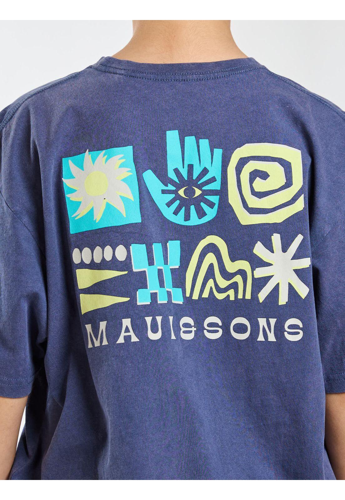 Polera MC Hale Azul Infantil Maui and Sons-3