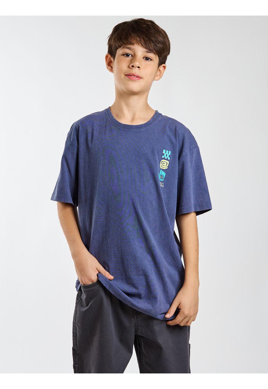 Polera MC Hale Azul Infantil Maui and Sons-6